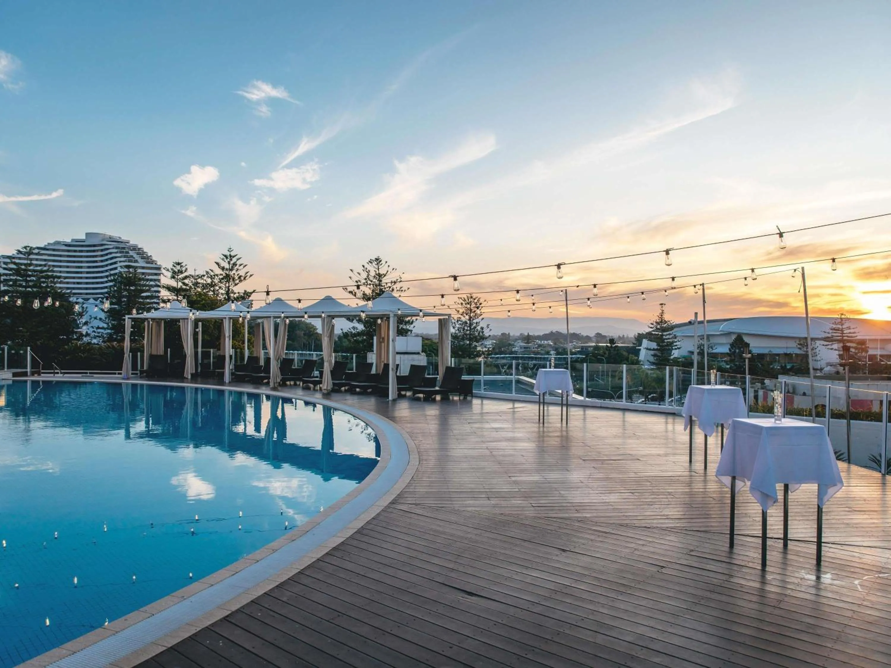 Pool view in Sofitel Gold Coast Broadbeach