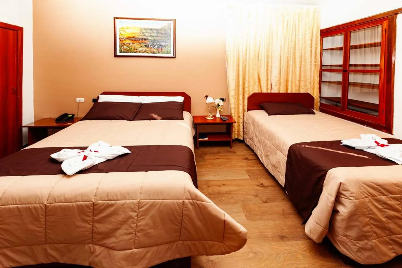 Bed in Hotel Sol del Oriente Cusco