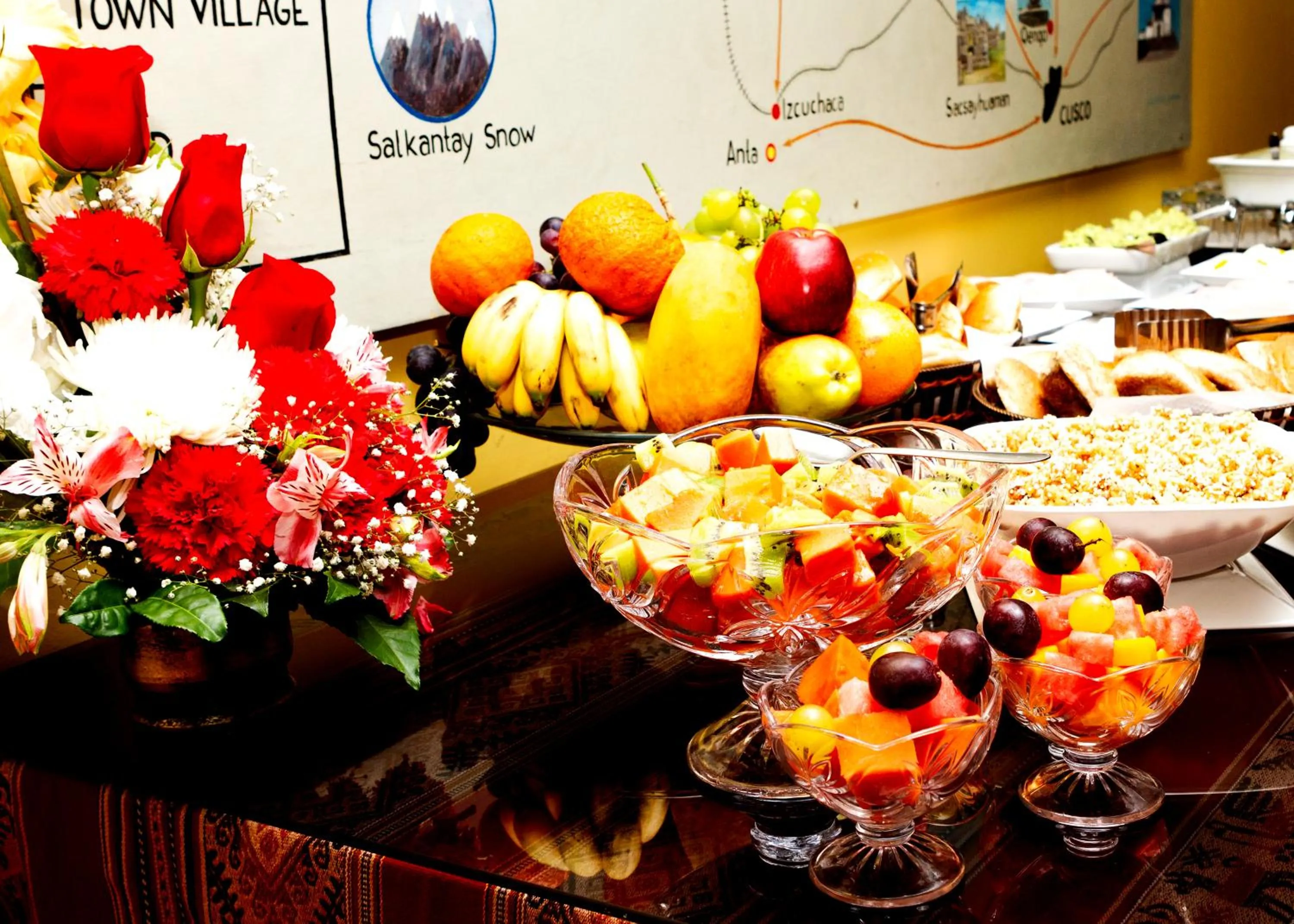 Food and drinks in Hotel Sol del Oriente Cusco