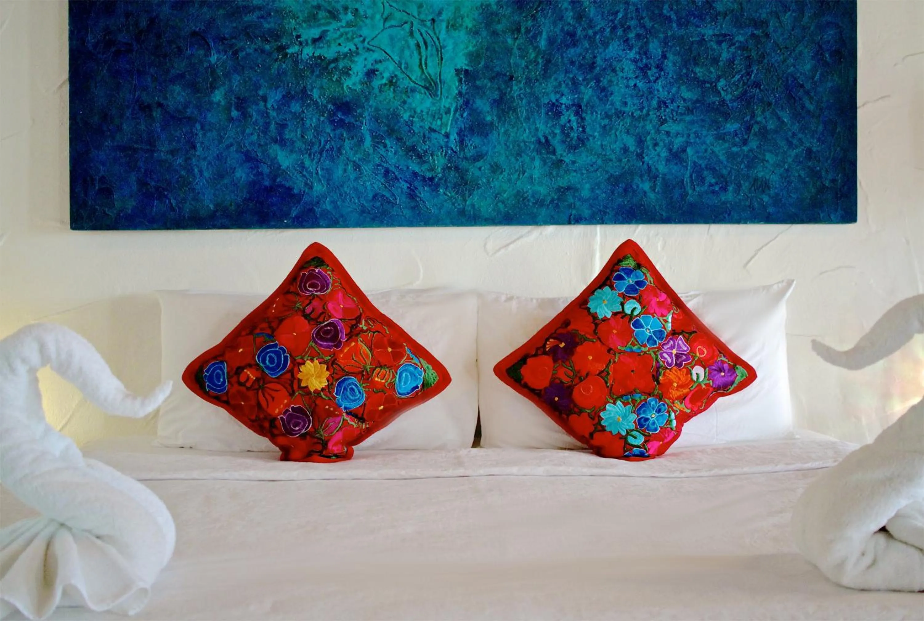 Decorative detail, Bed in Palapas del Sol