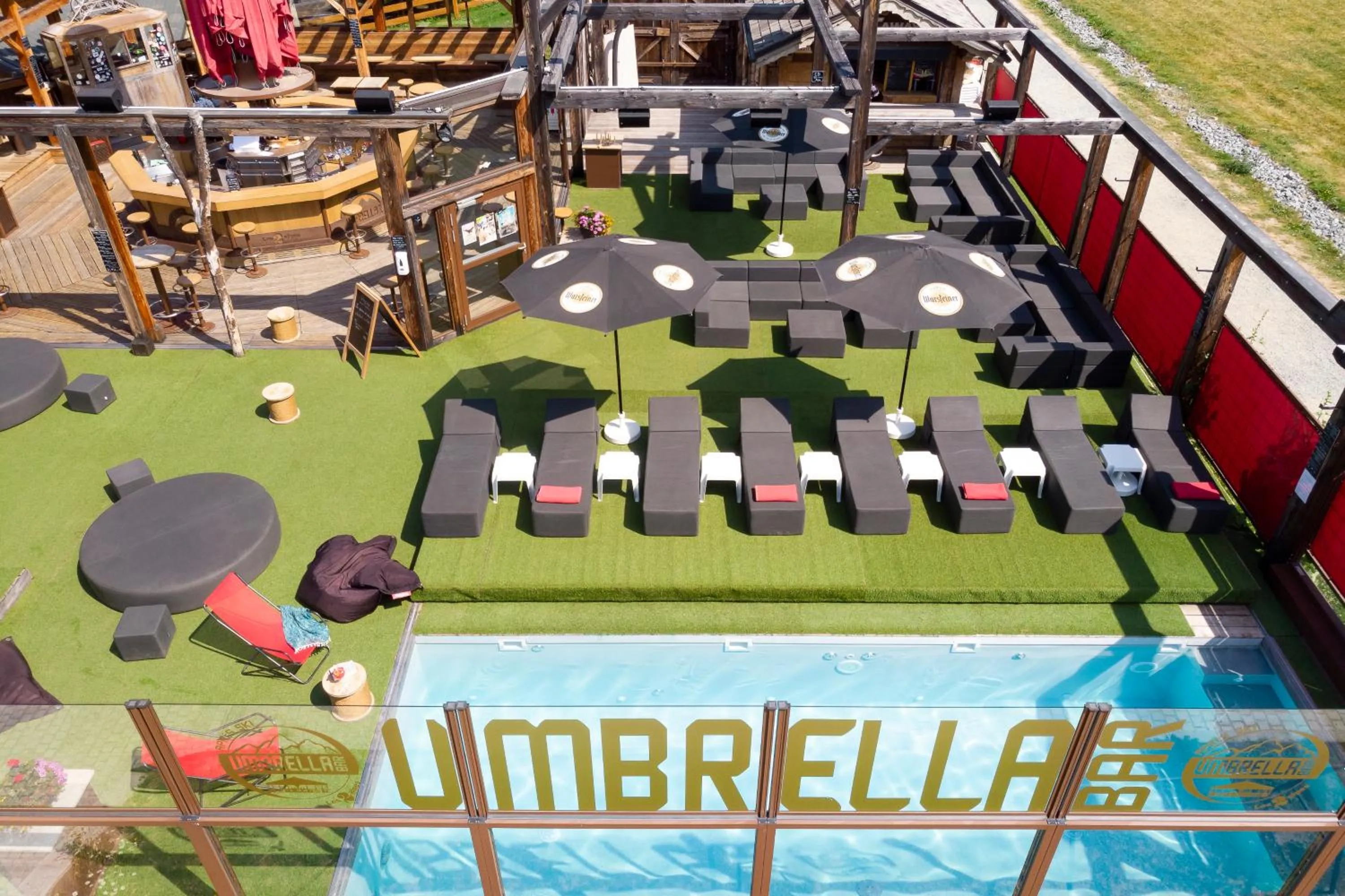 Pool view in Hotel Cote Brune