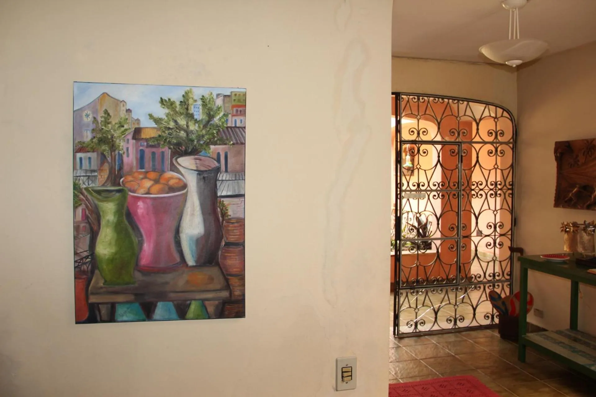 Decorative detail in Pousada Sitio Araribá