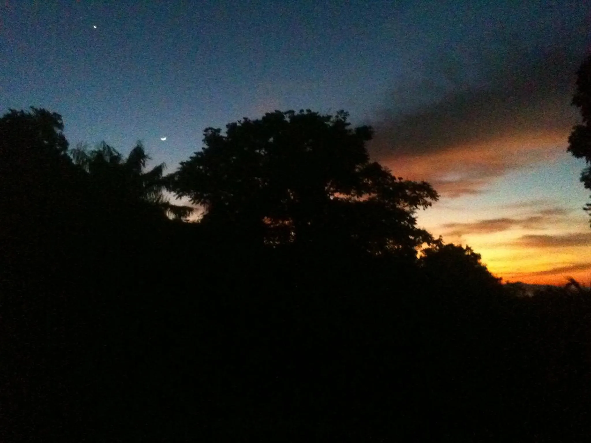 Sunset in Pousada Sitio Araribá