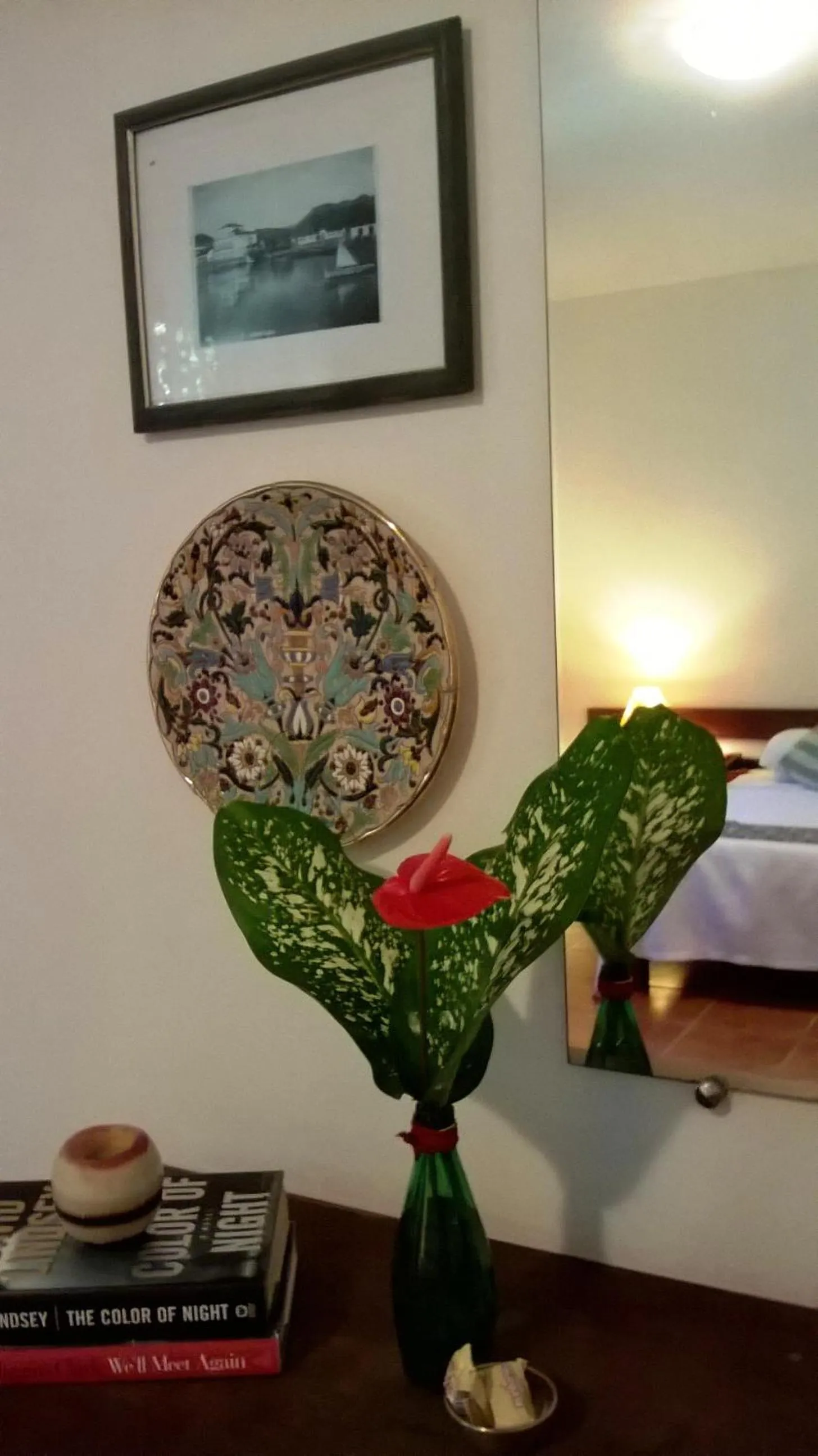 Decorative detail, Bed in Pousada Sitio Araribá