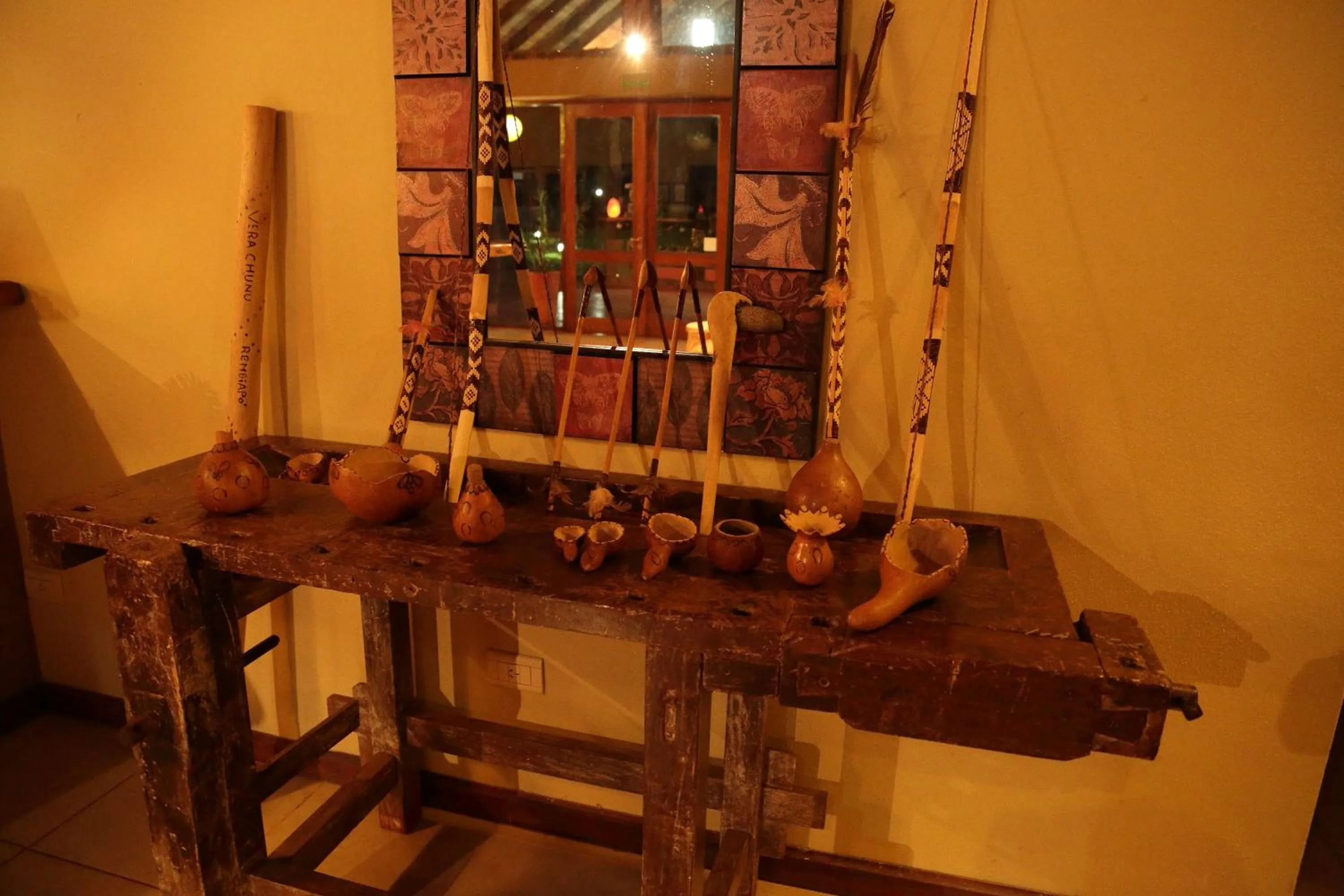 Decorative detail in Tierra Guaraní Lodge