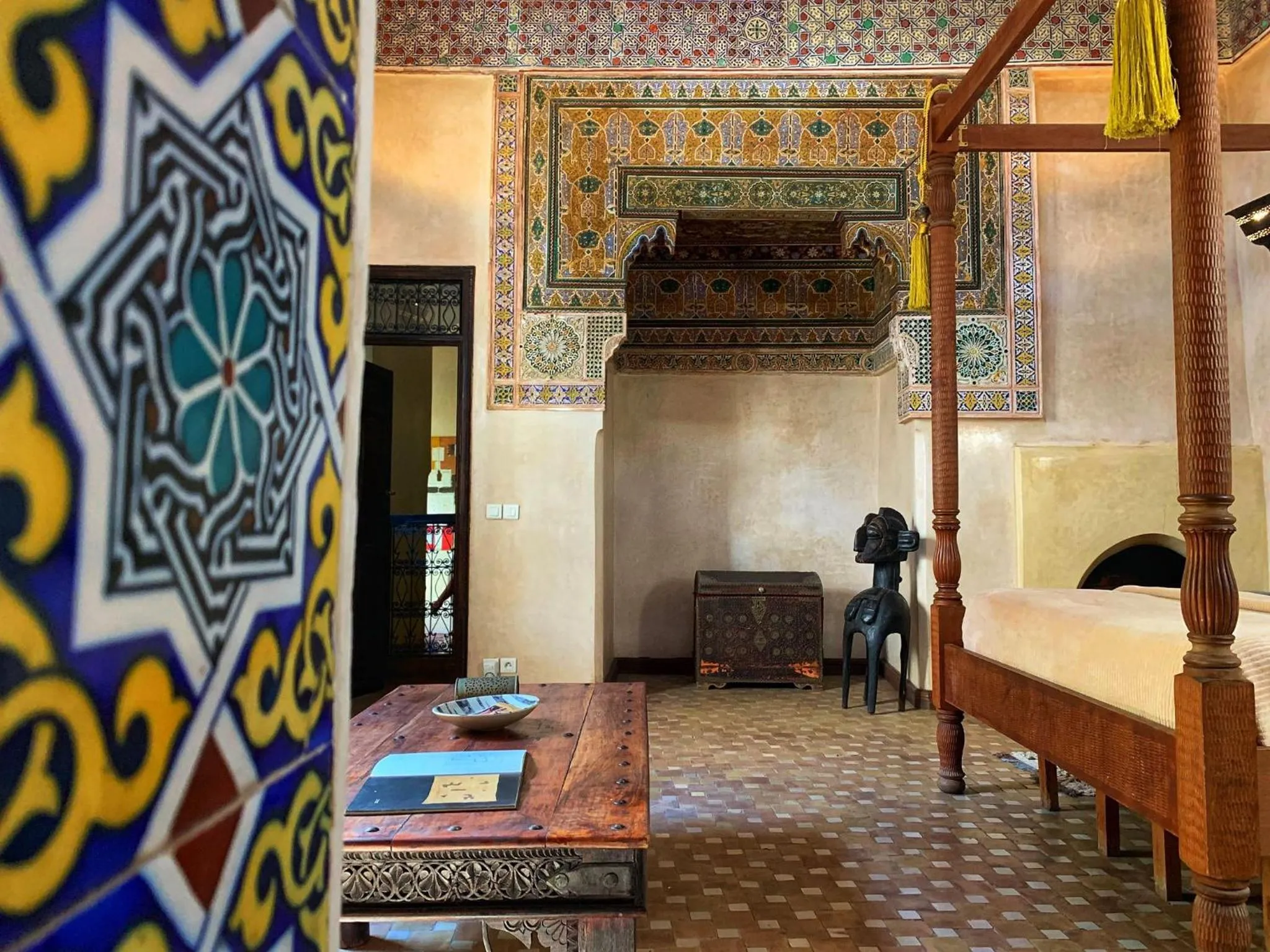 Bedroom in Riad Bamileke