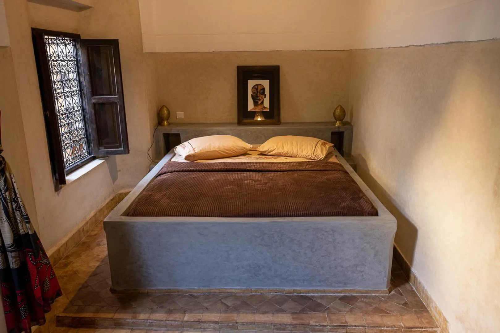 Bedroom, Bed in Riad Bamileke