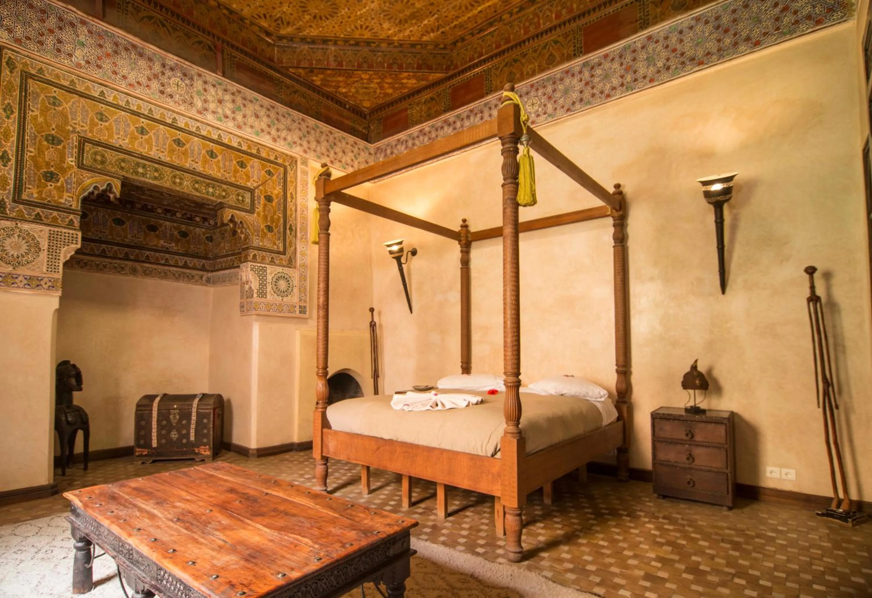Bed in Riad Bamileke