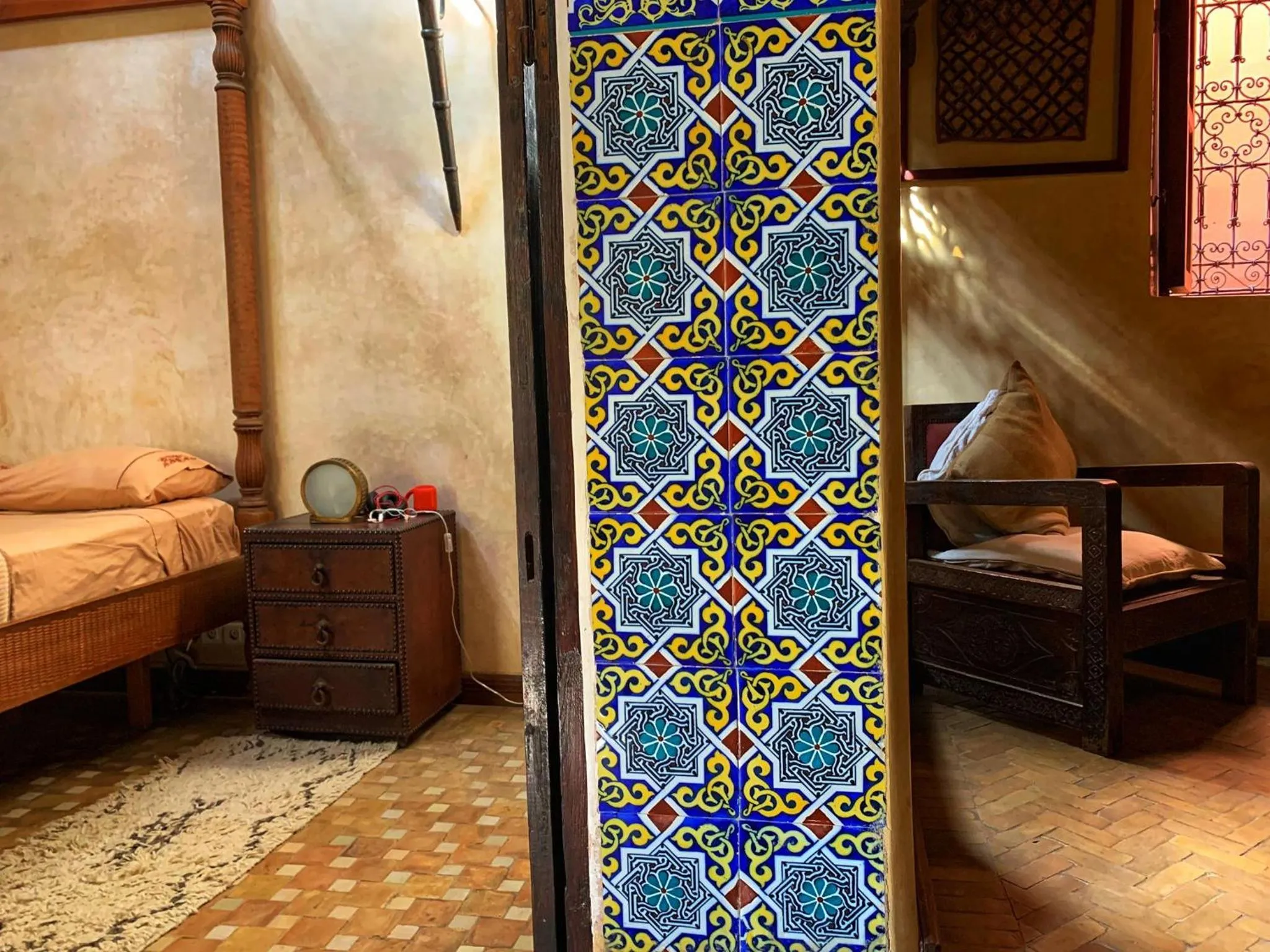 Bedroom, Bed in Riad Bamileke