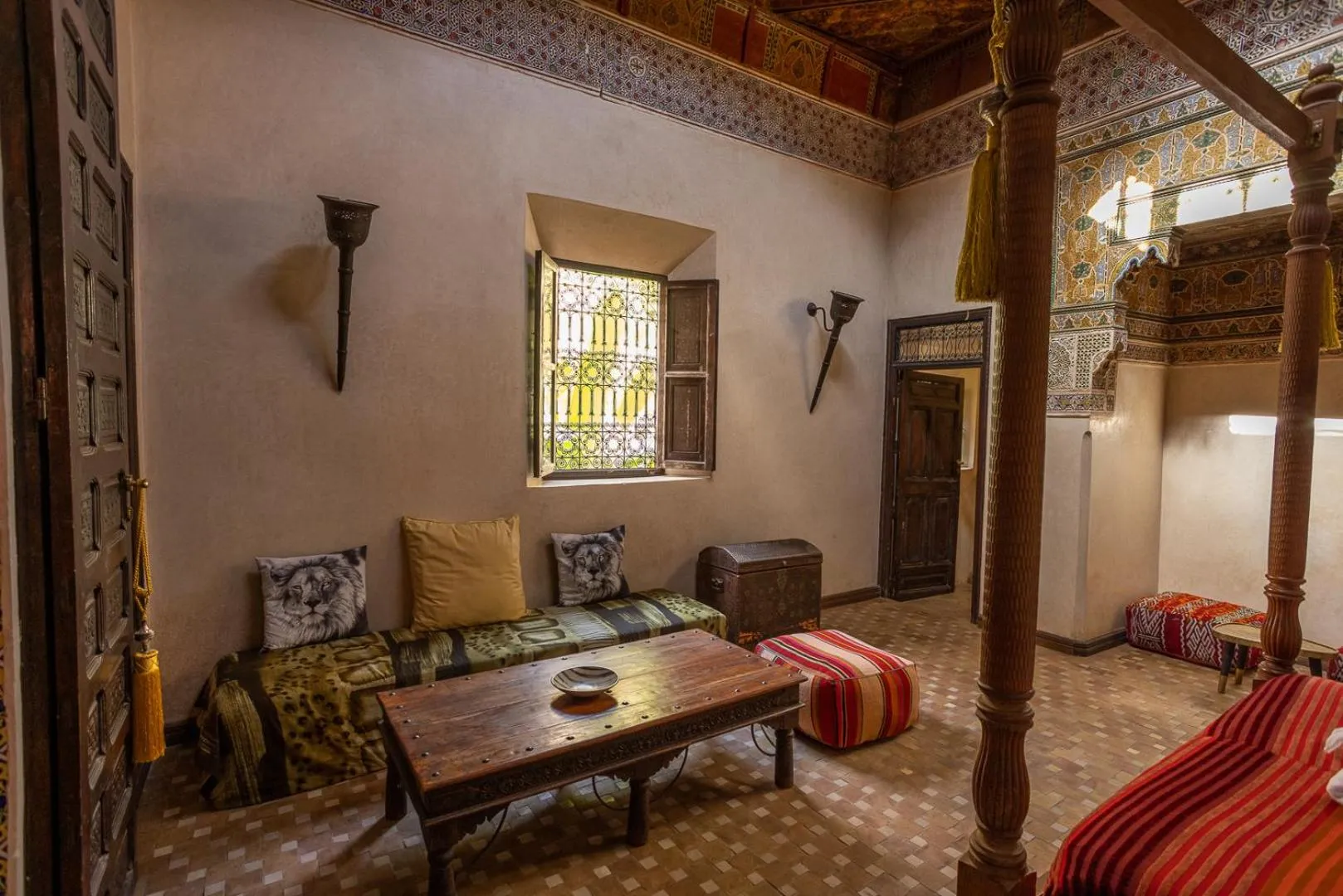Bedroom, Bed in Riad Bamileke