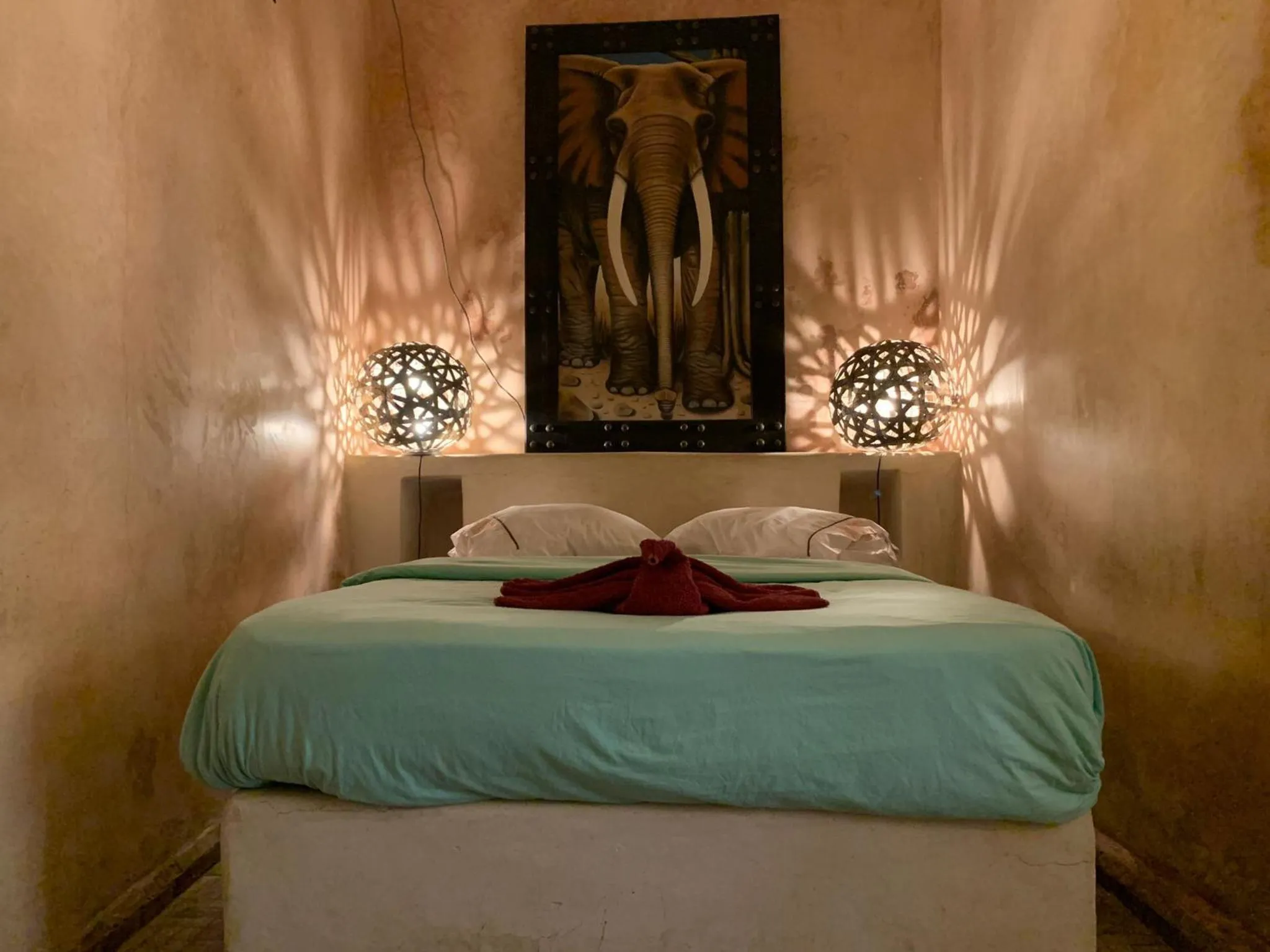Bedroom, Bed in Riad Bamileke