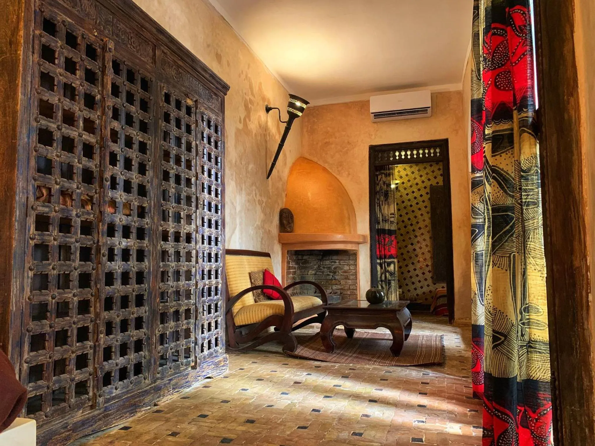 Seating area in Riad Bamileke