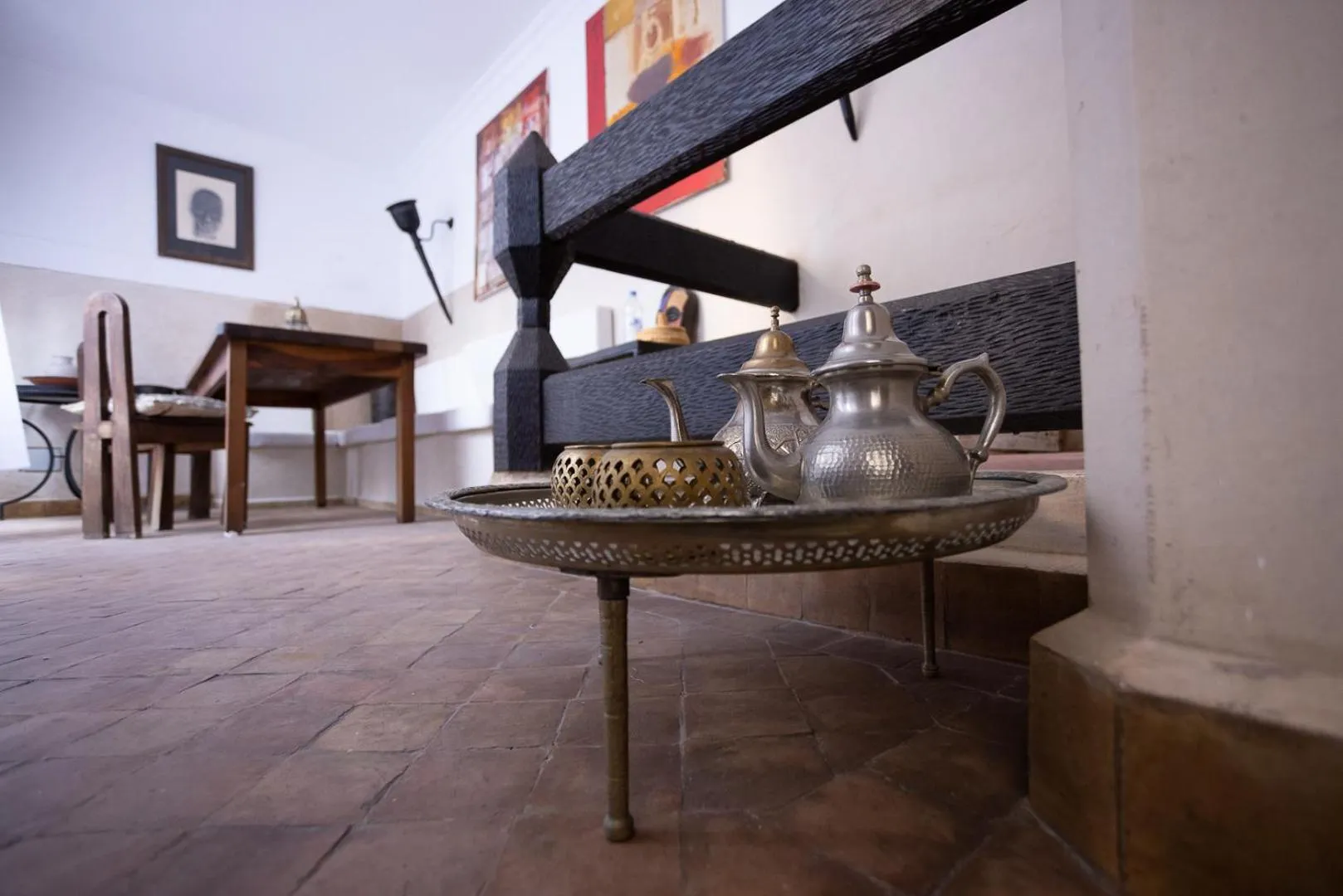 Communal lounge/ TV room in Riad Bamileke