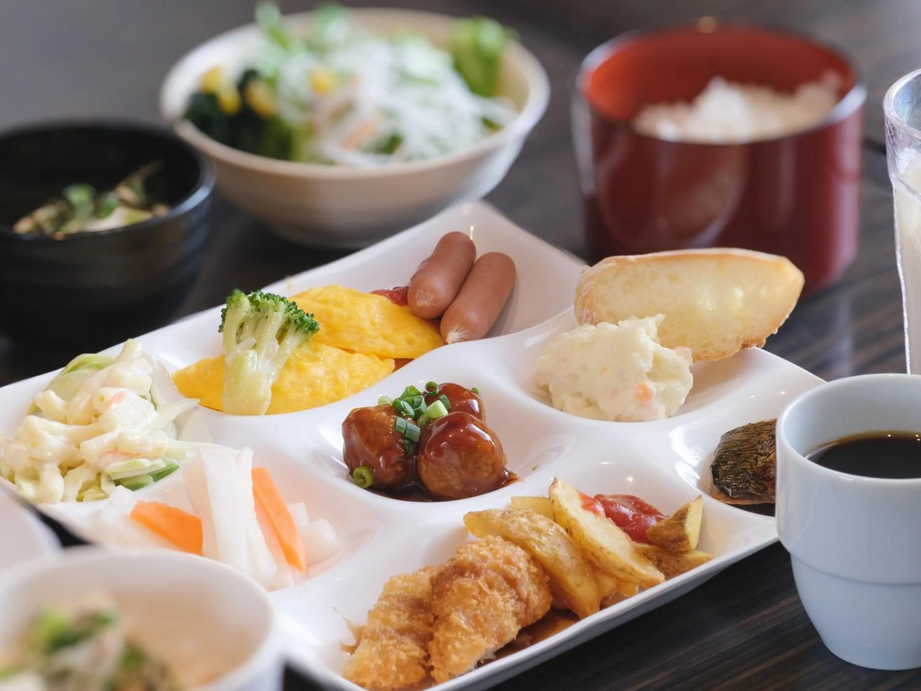 Buffet breakfast in APA Hotel Keisei Narita Ekimae