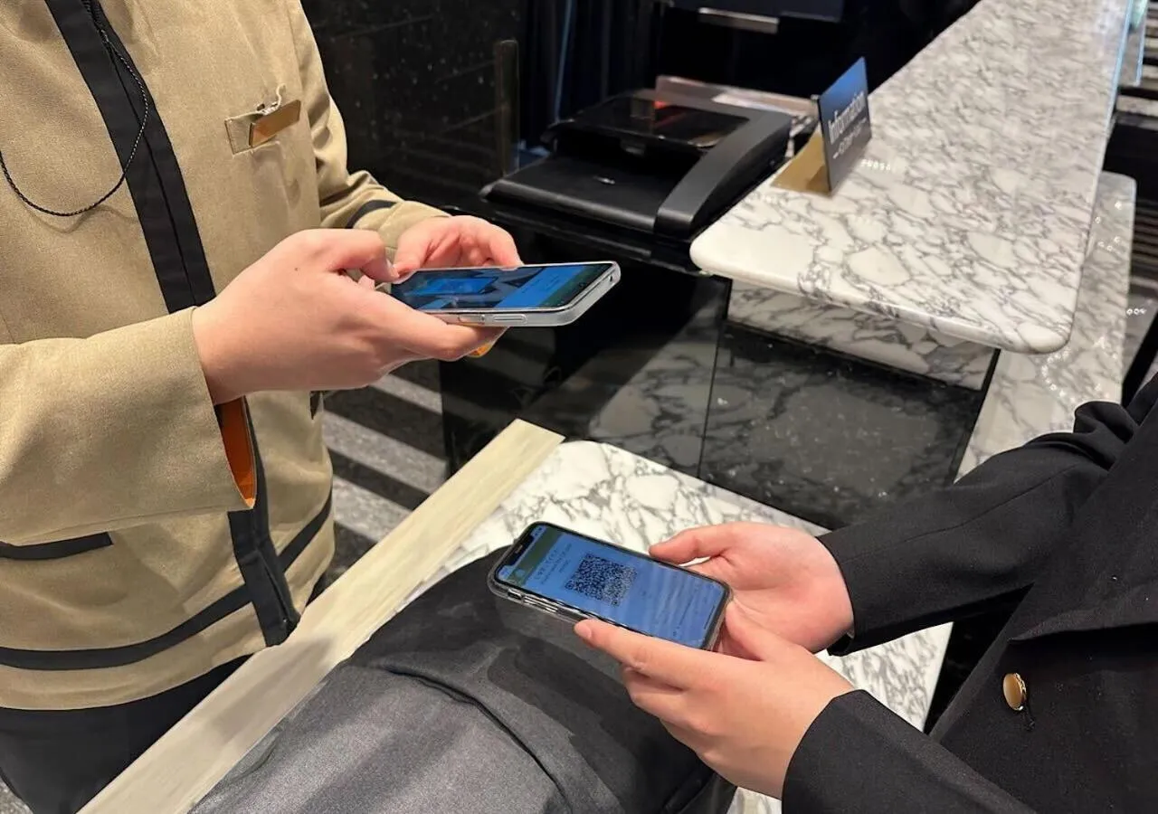 Lobby or reception in APA Hotel Osaka Temma