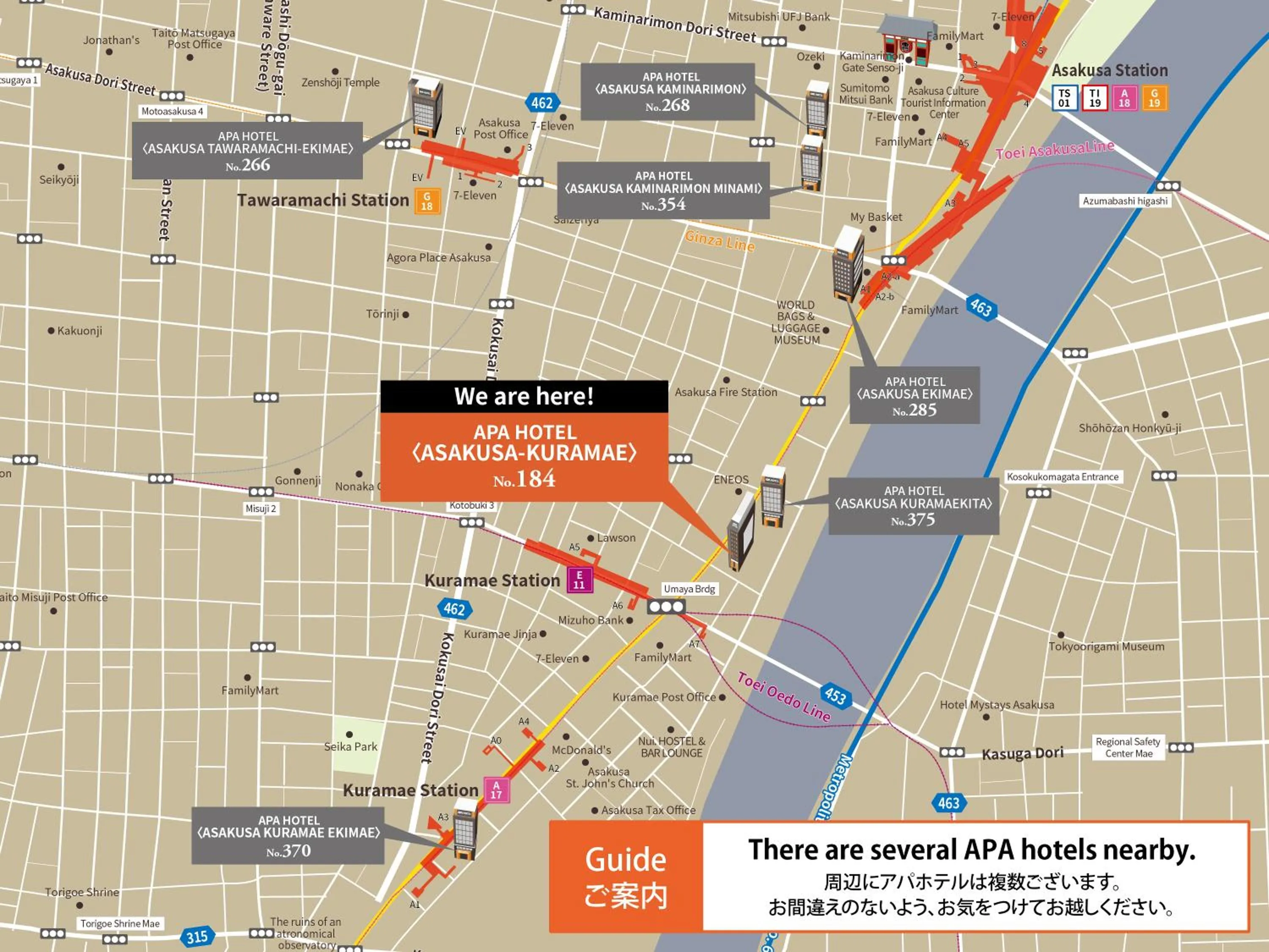 Off site in APA Hotel Asakusa Kuramae