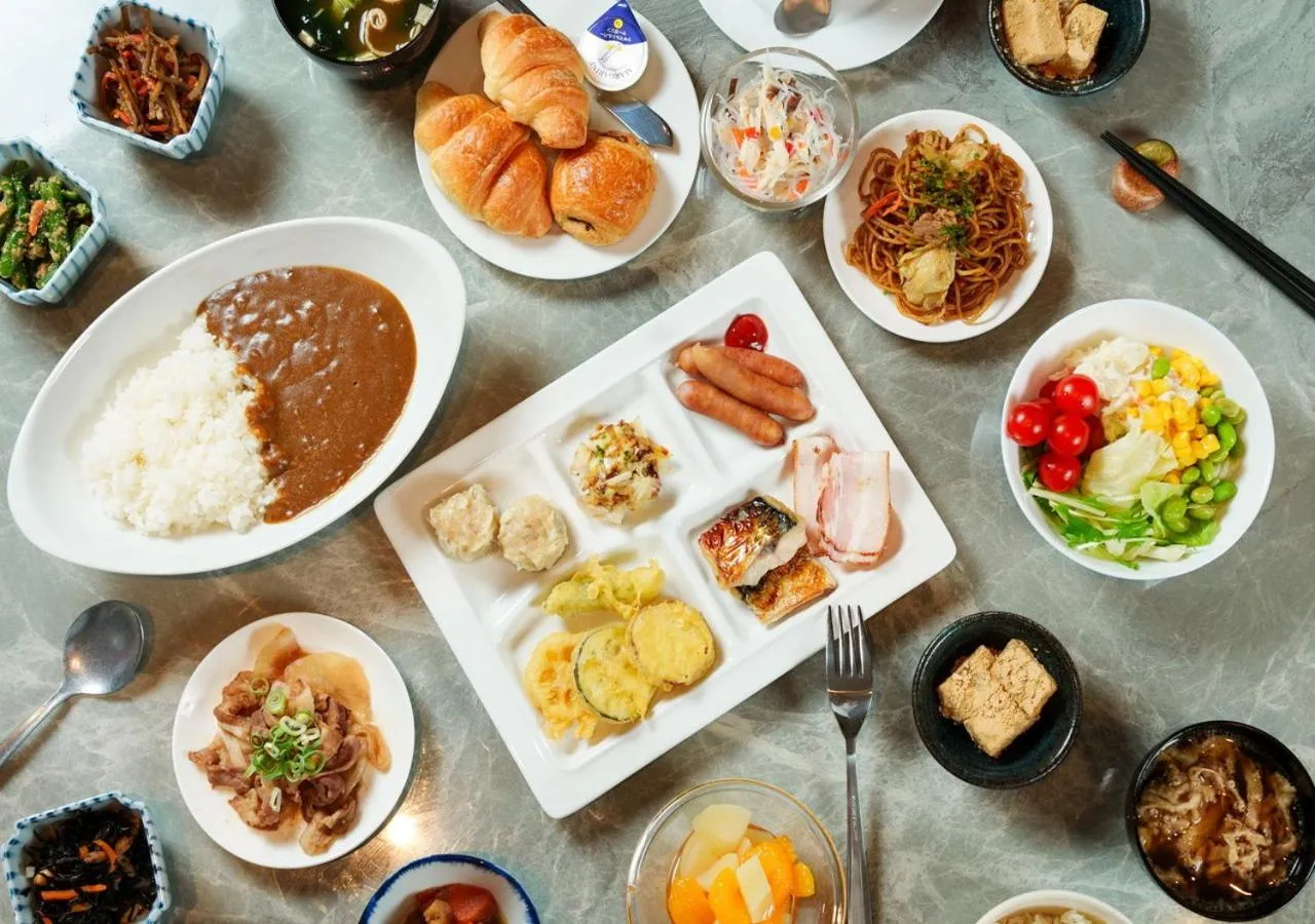 Buffet breakfast in APA Hotel Namba Shinsaibashi