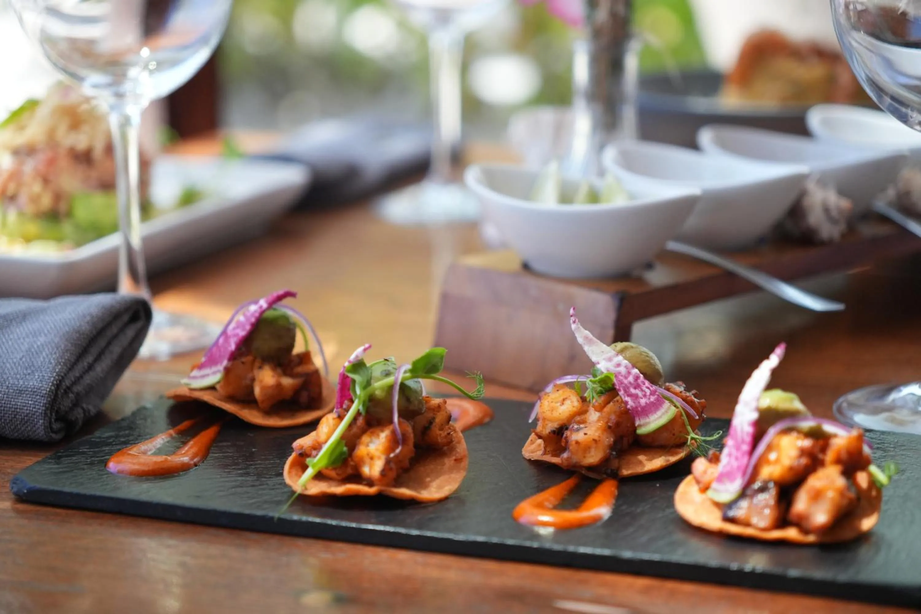 Food and drinks in Paamul Hotel