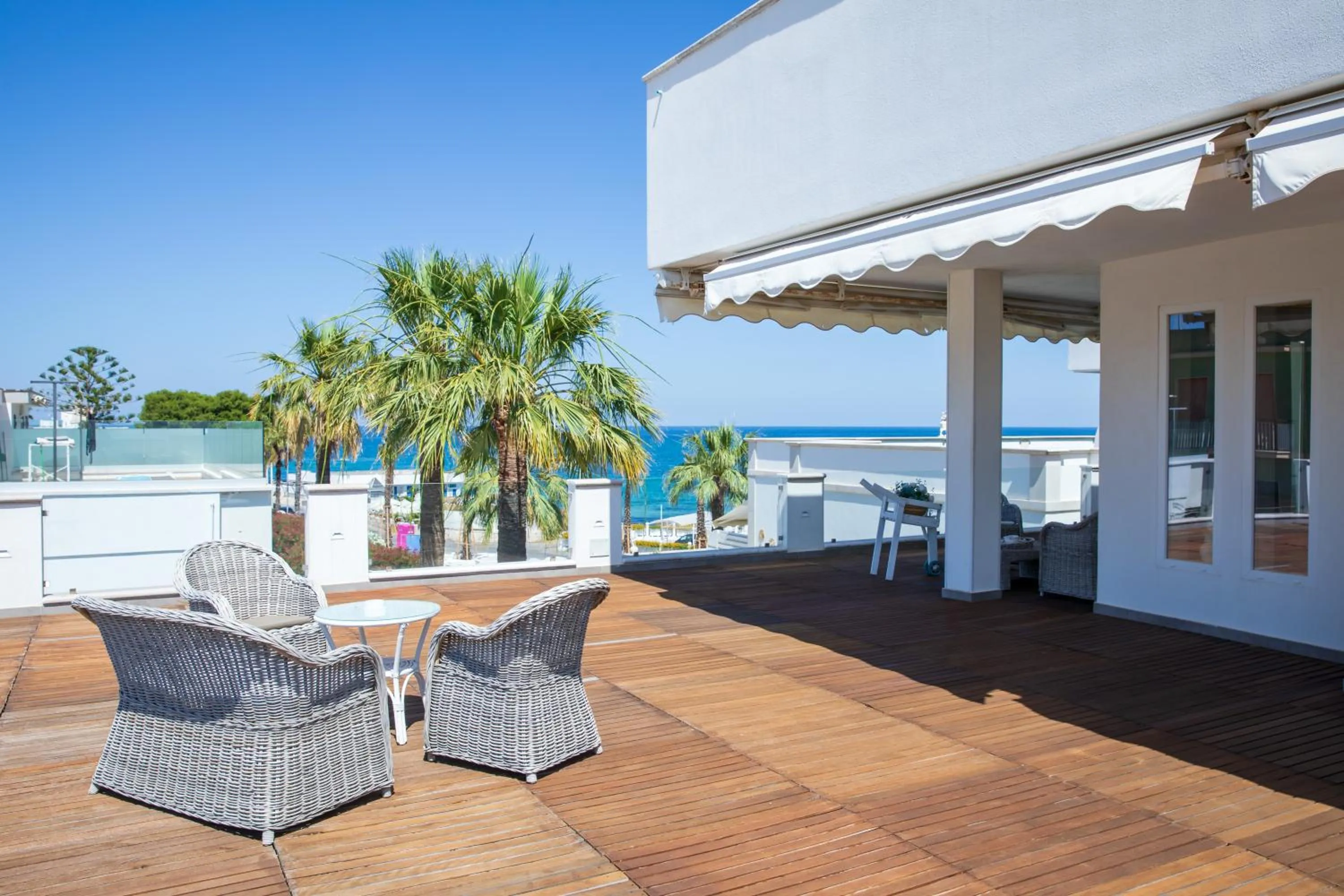 Balcony/Terrace in Bianco Riccio Suite Hotel