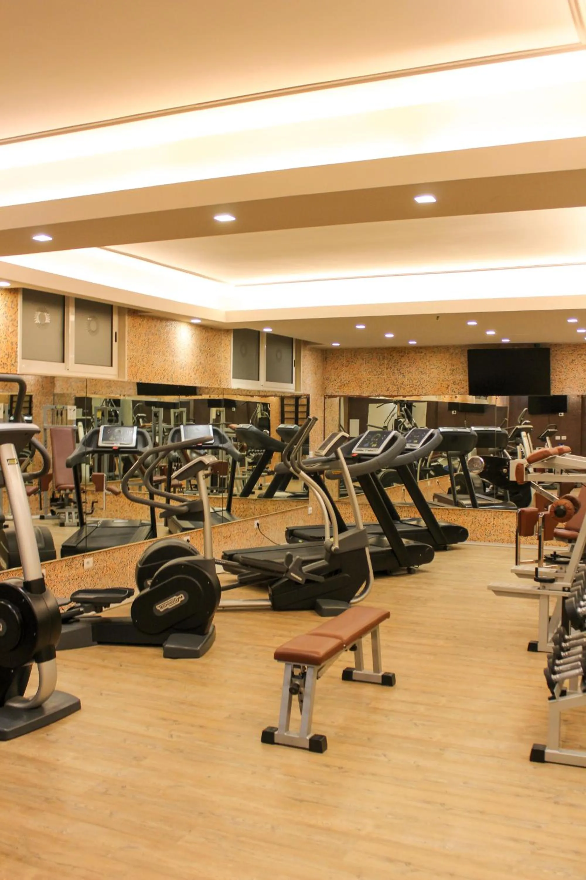 Fitness centre/facilities in Bianco Riccio Suite Hotel