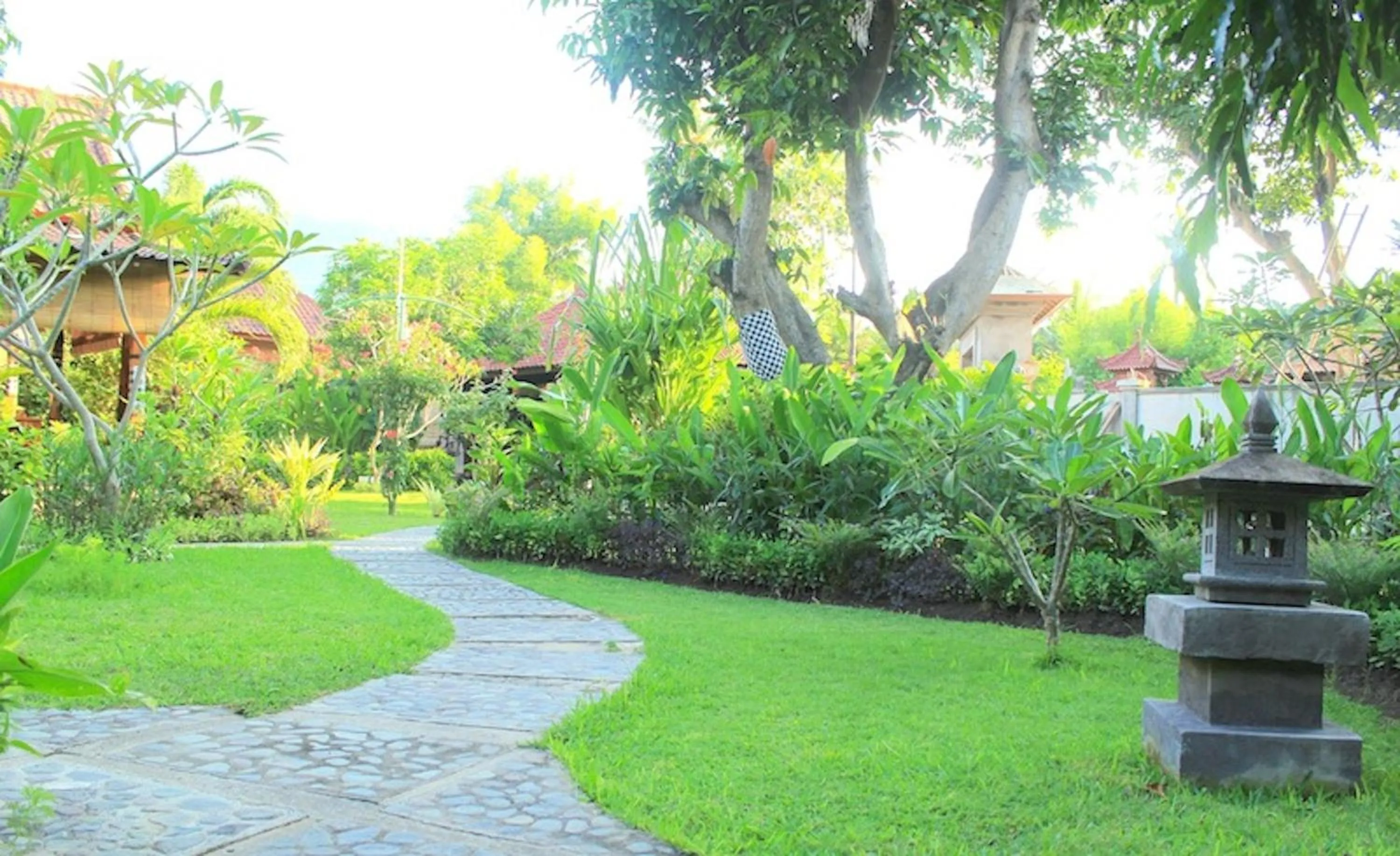 Garden view in Kubuku Eco Dive Lodge and Yoga