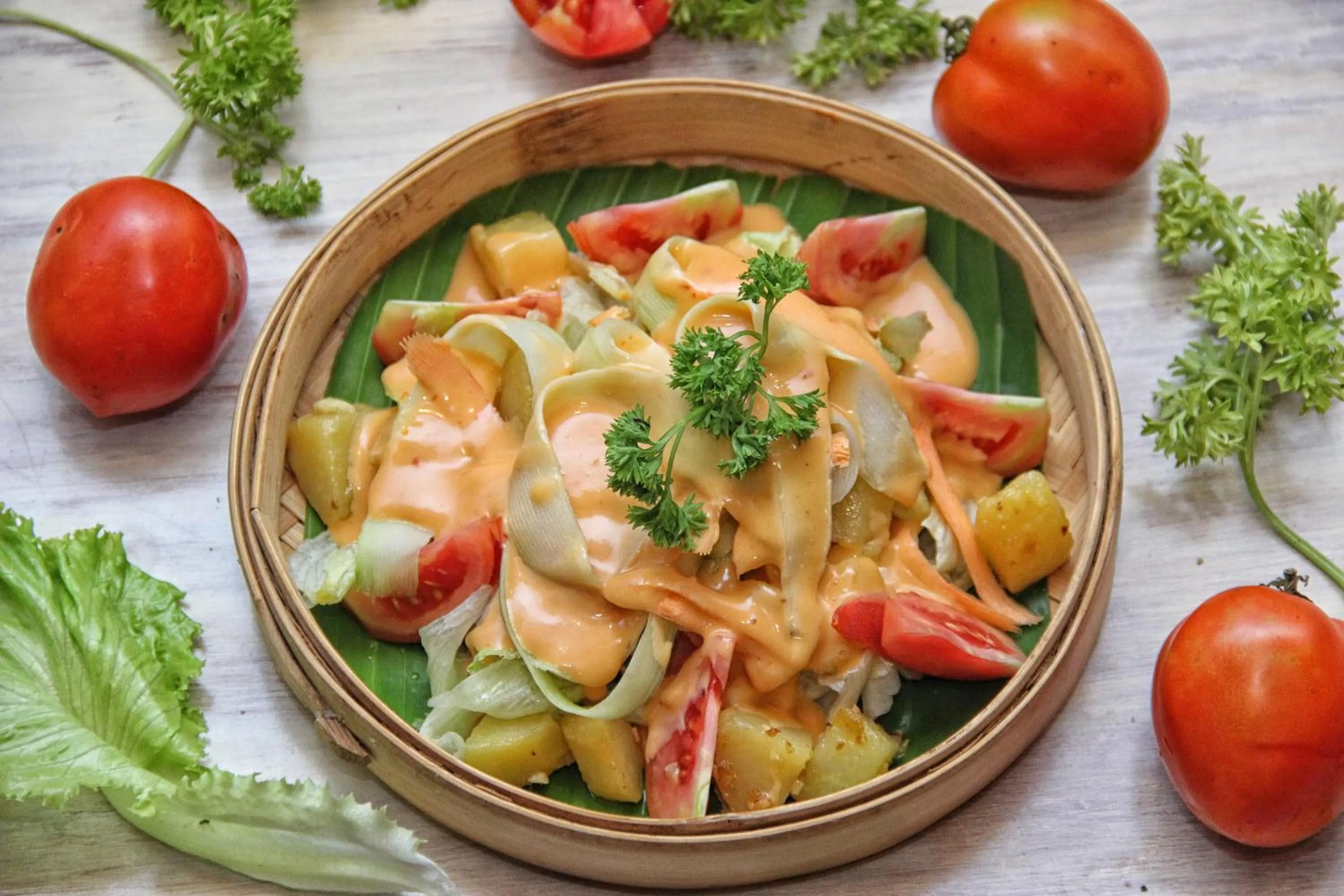 Lunch in Kubuku Eco Dive Lodge and Yoga