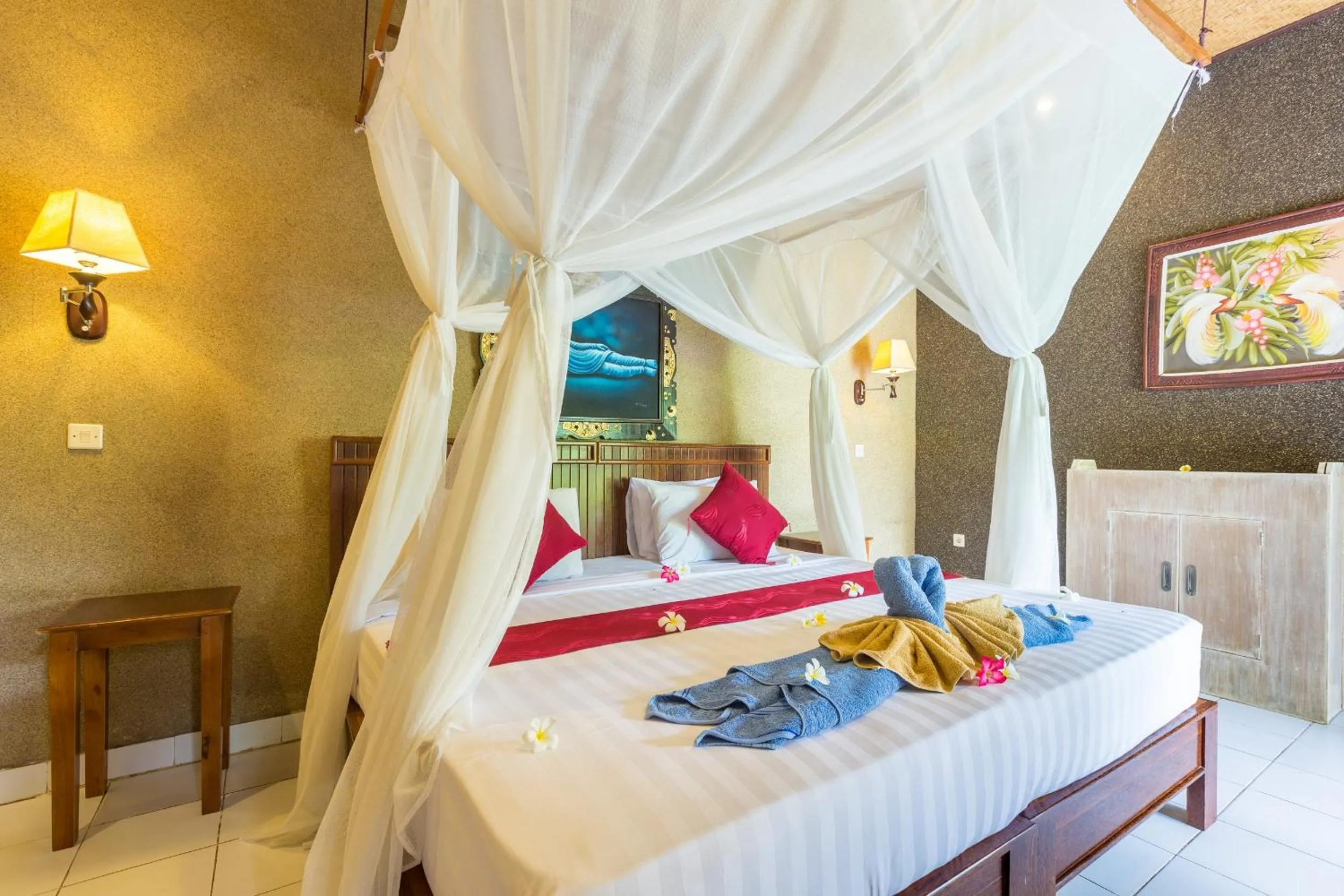 Bedroom, Bed in Kubuku Eco Dive Lodge and Yoga