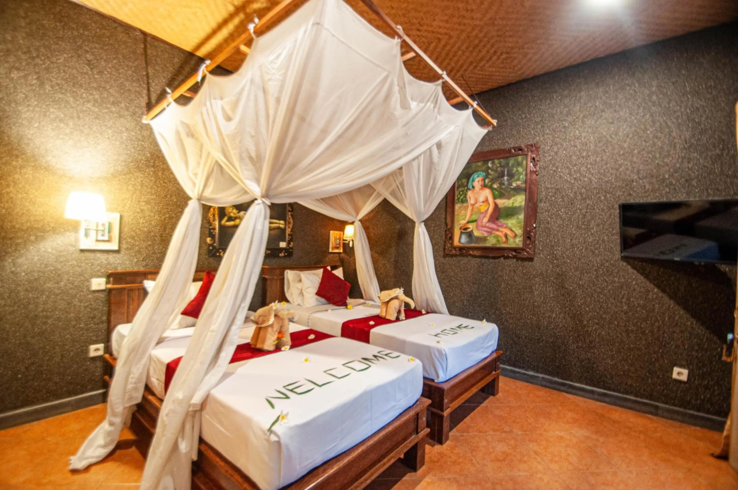 Bedroom, Bed in Kubuku Eco Dive Lodge and Yoga