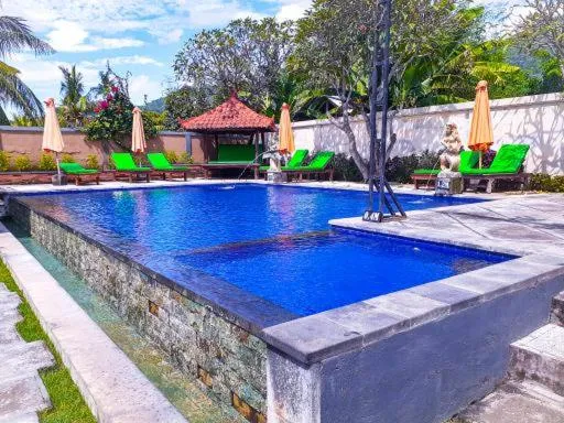 Pool view in Kubuku Eco Dive Lodge and Yoga