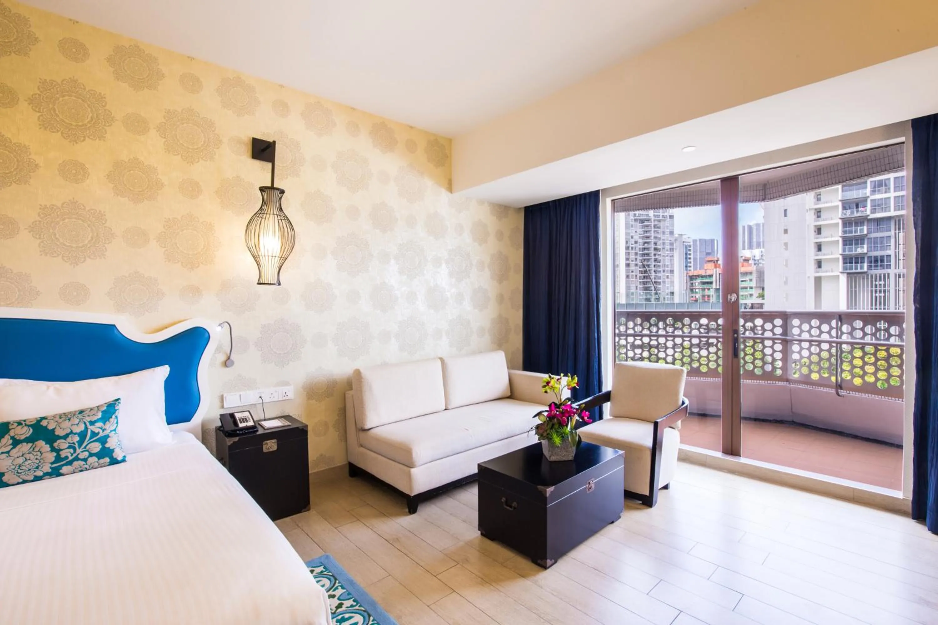 View (from property/room), Bed in Village Hotel Katong by Far East Hospitality