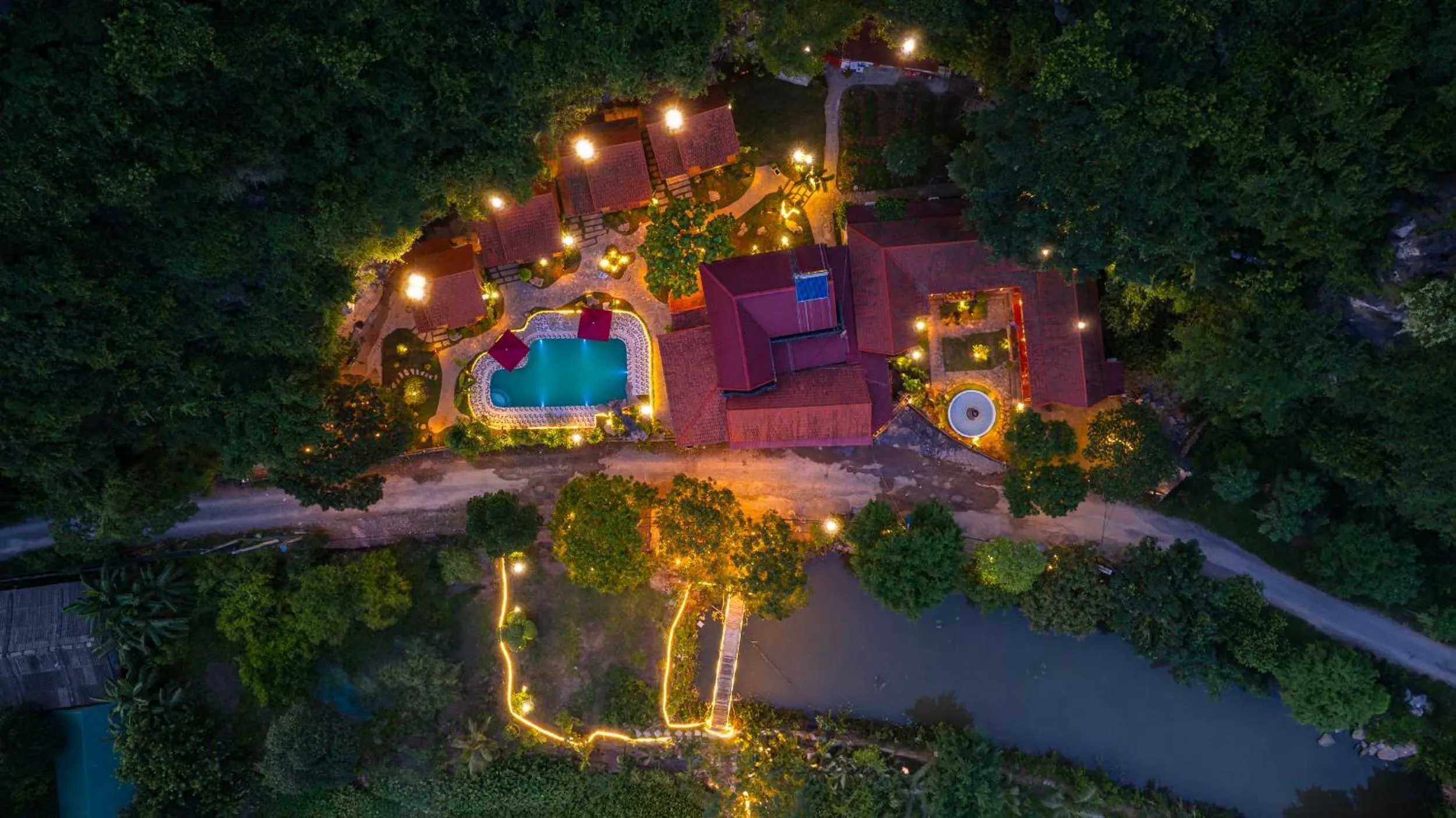 Bird's eye view in Trang An Spring Garden Homestay