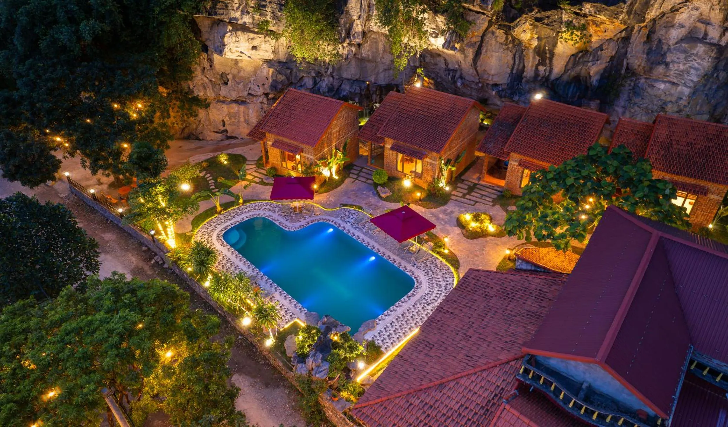 Bird's eye view in Trang An Spring Garden Homestay