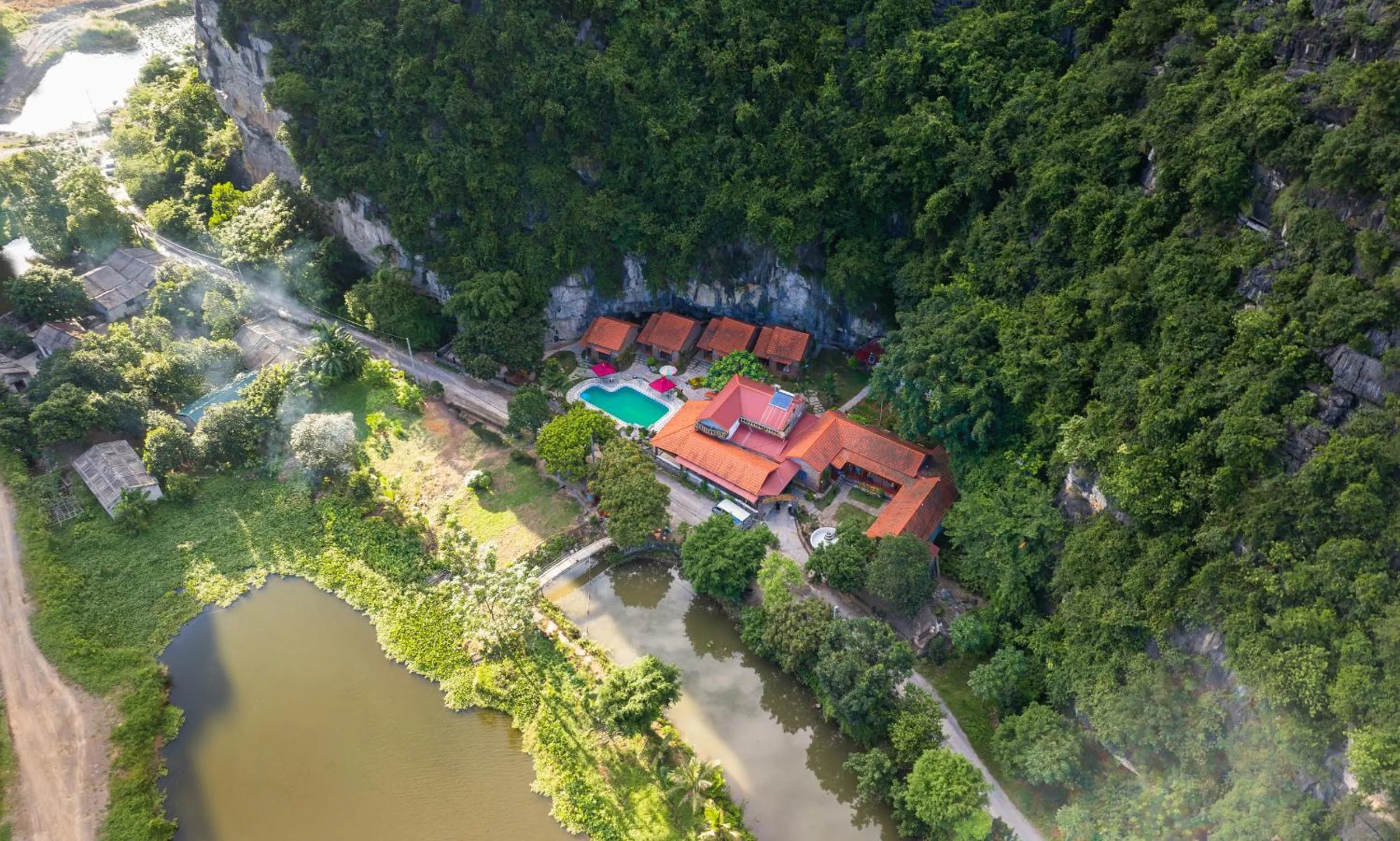 Bird's eye view in Trang An Spring Garden Homestay