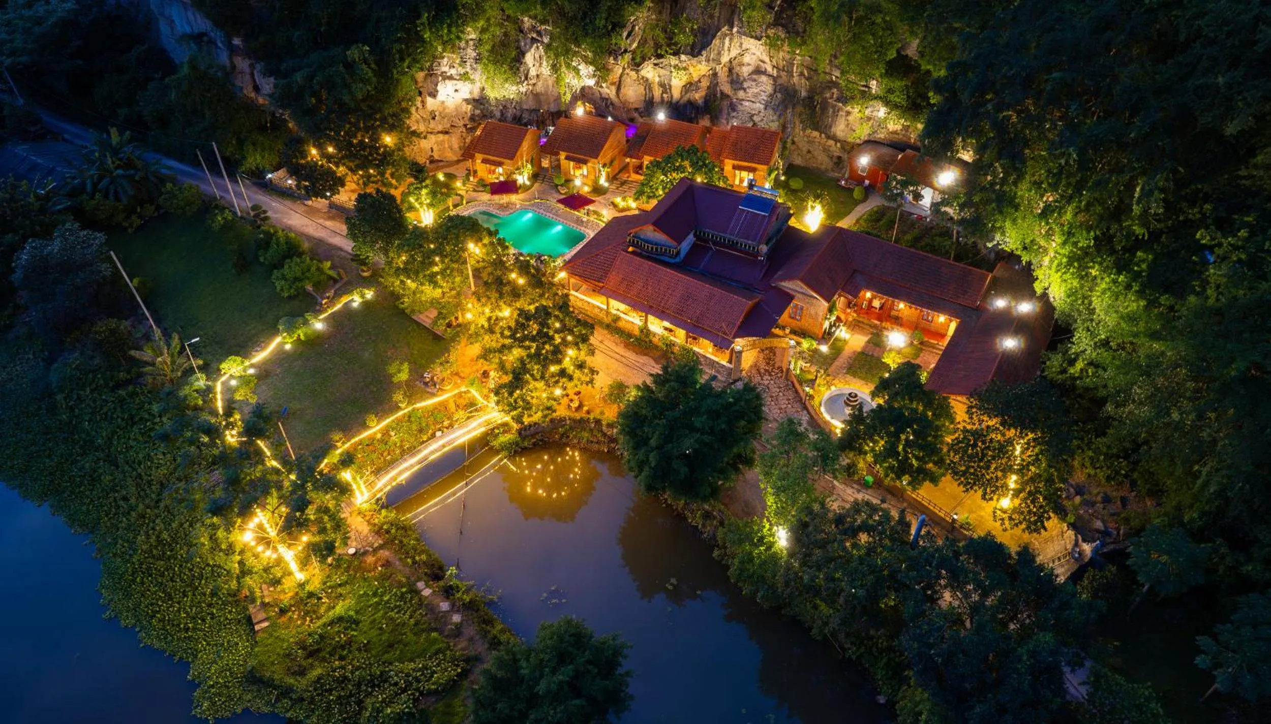 Bird's eye view in Trang An Spring Garden Homestay