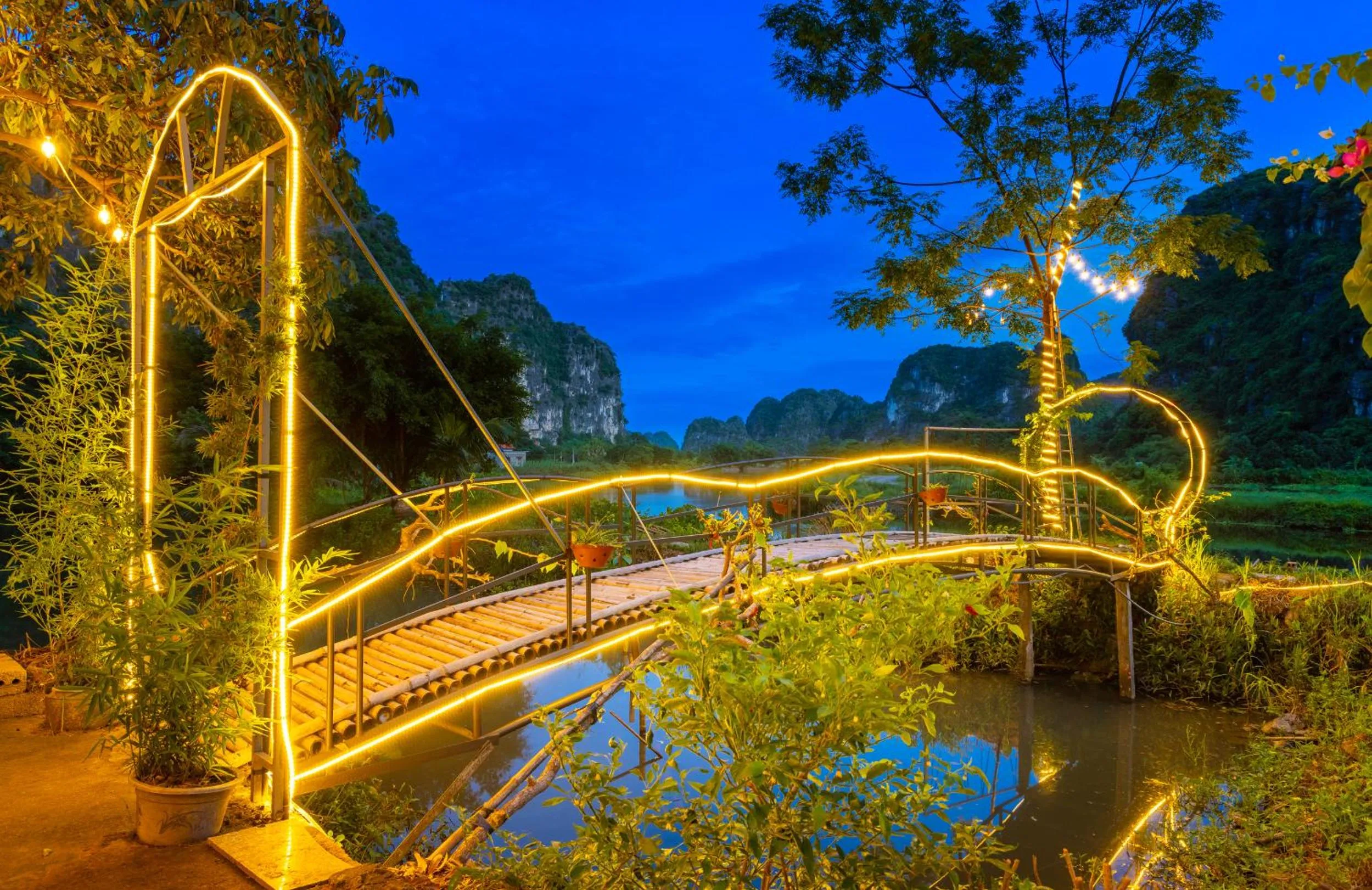 Night in Trang An Spring Garden Homestay