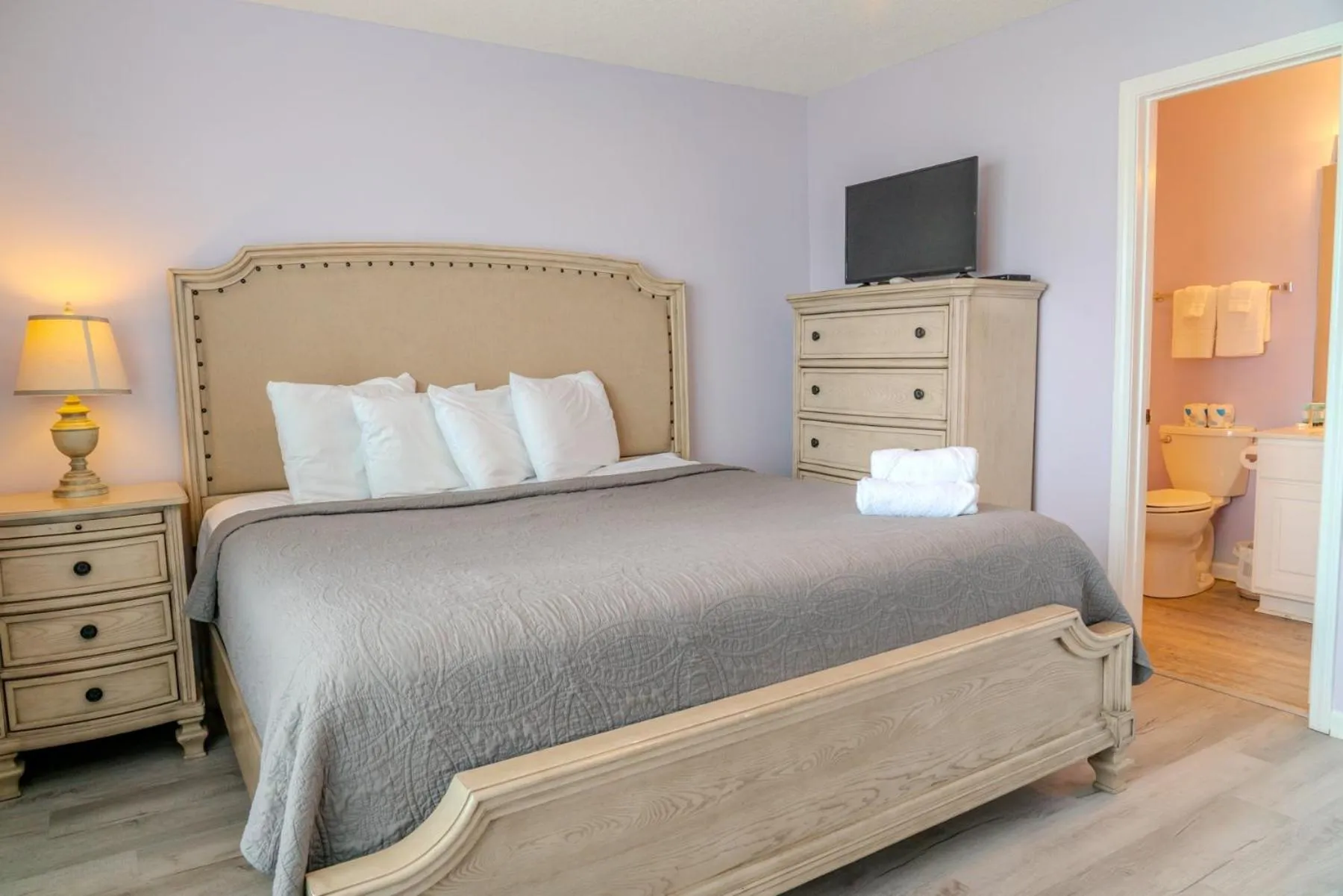 Bed in Sea Pond Villa Unit 3