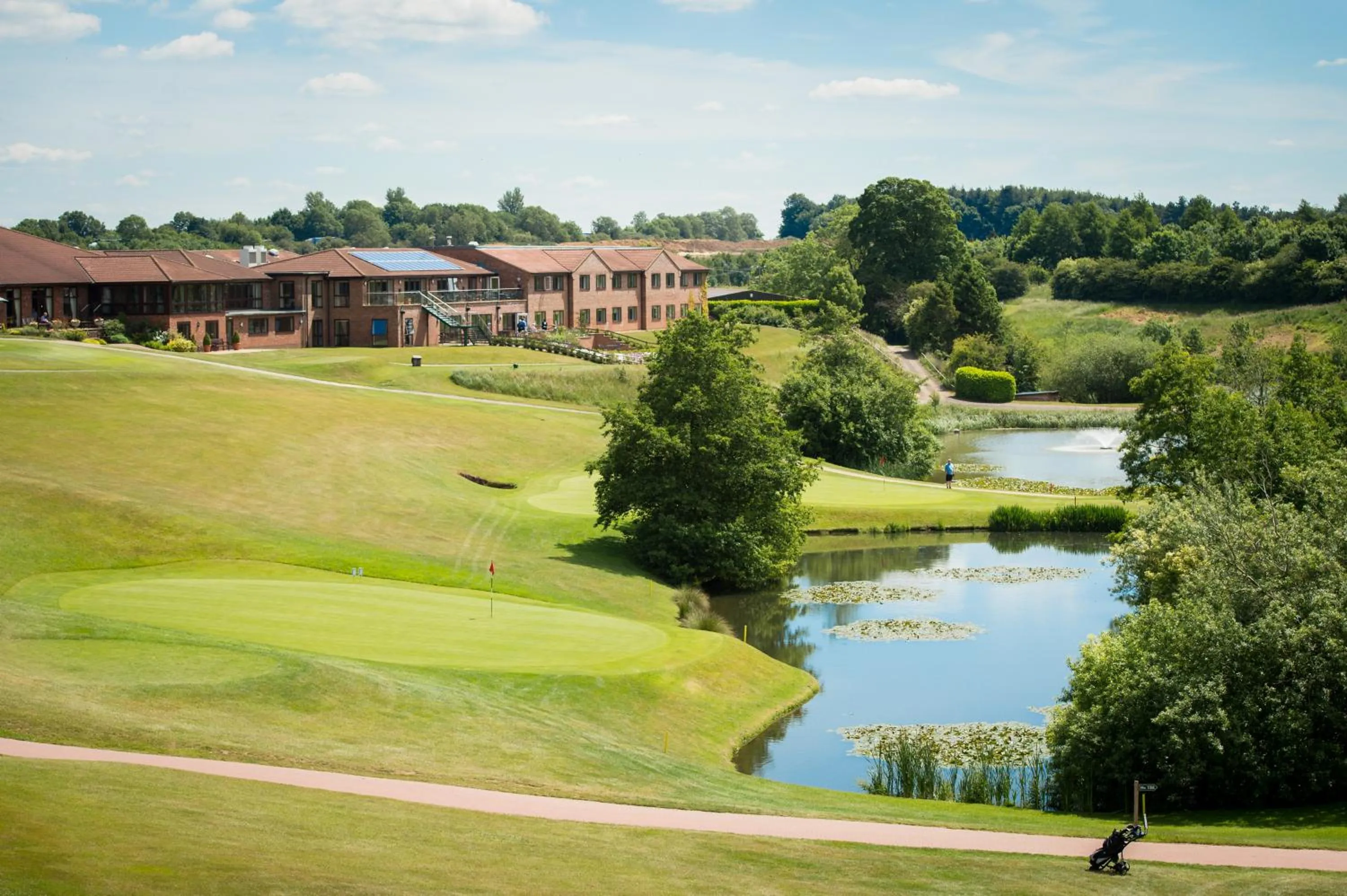 Lake view in Greetham Valley