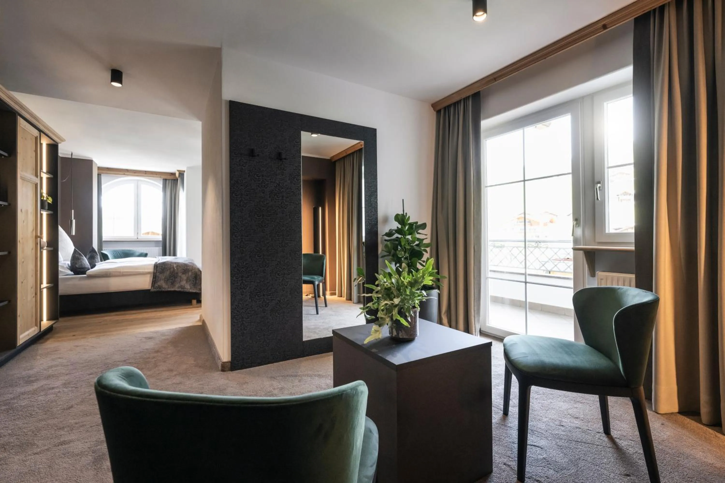 Living room, Bed in Alpstay - Hotel Acadia - Adults Mountain Home