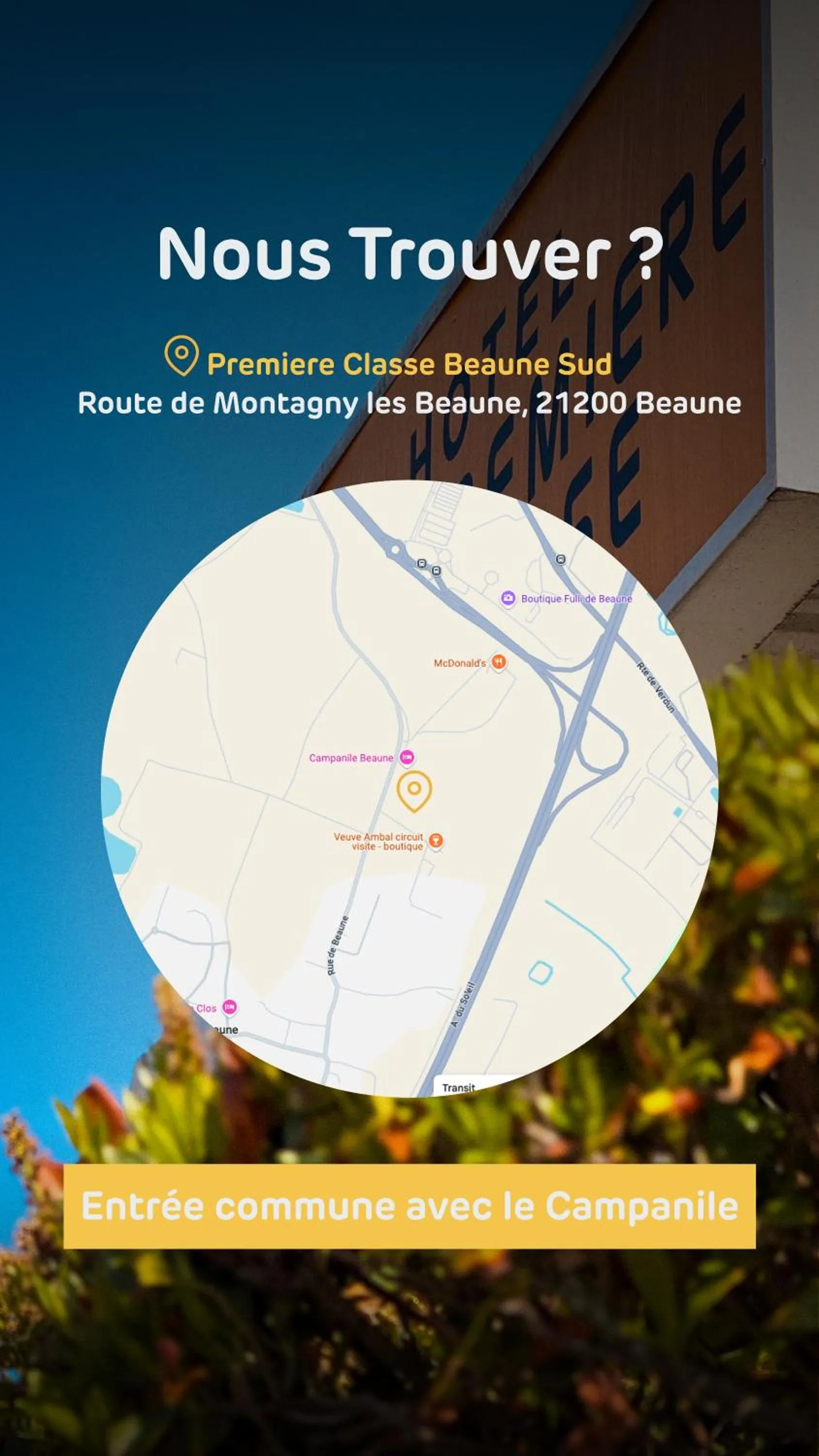 Location in Premiere Classe Beaune