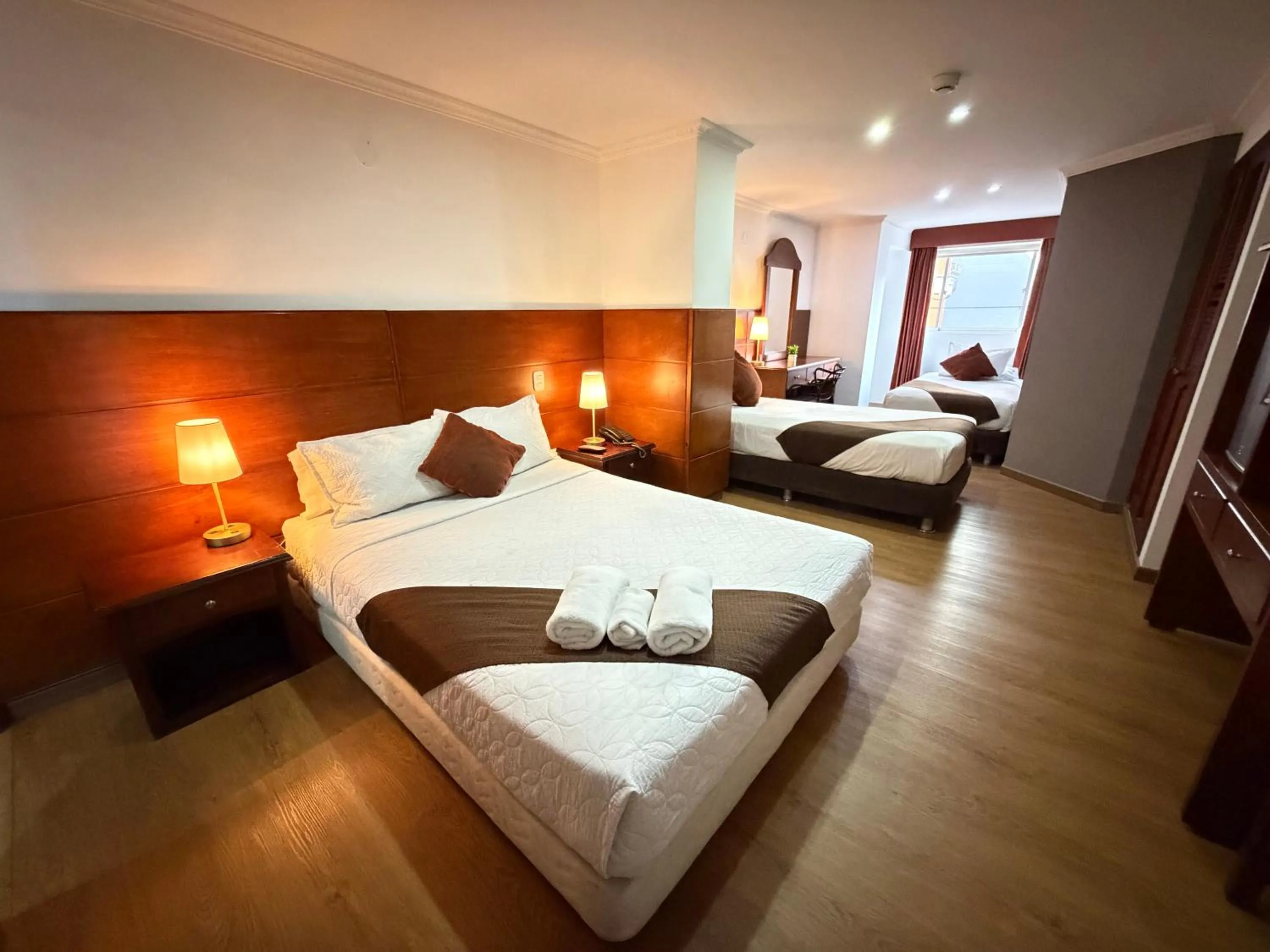 Bed in Blu Inn Hotel