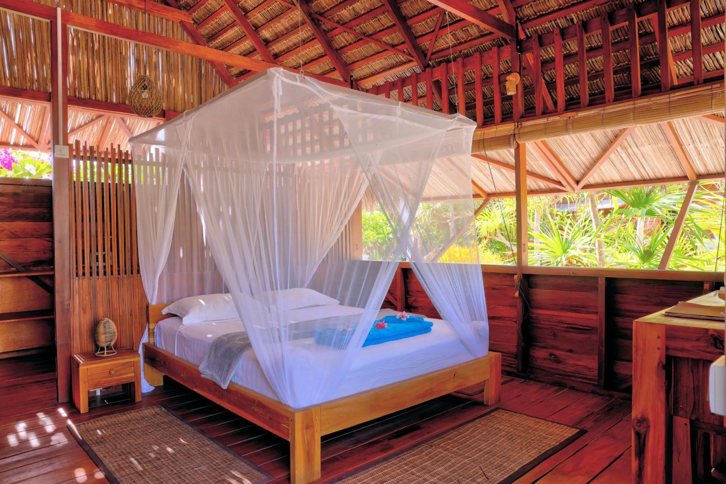 Bedroom, Bed in Loedi Bungalows Rote