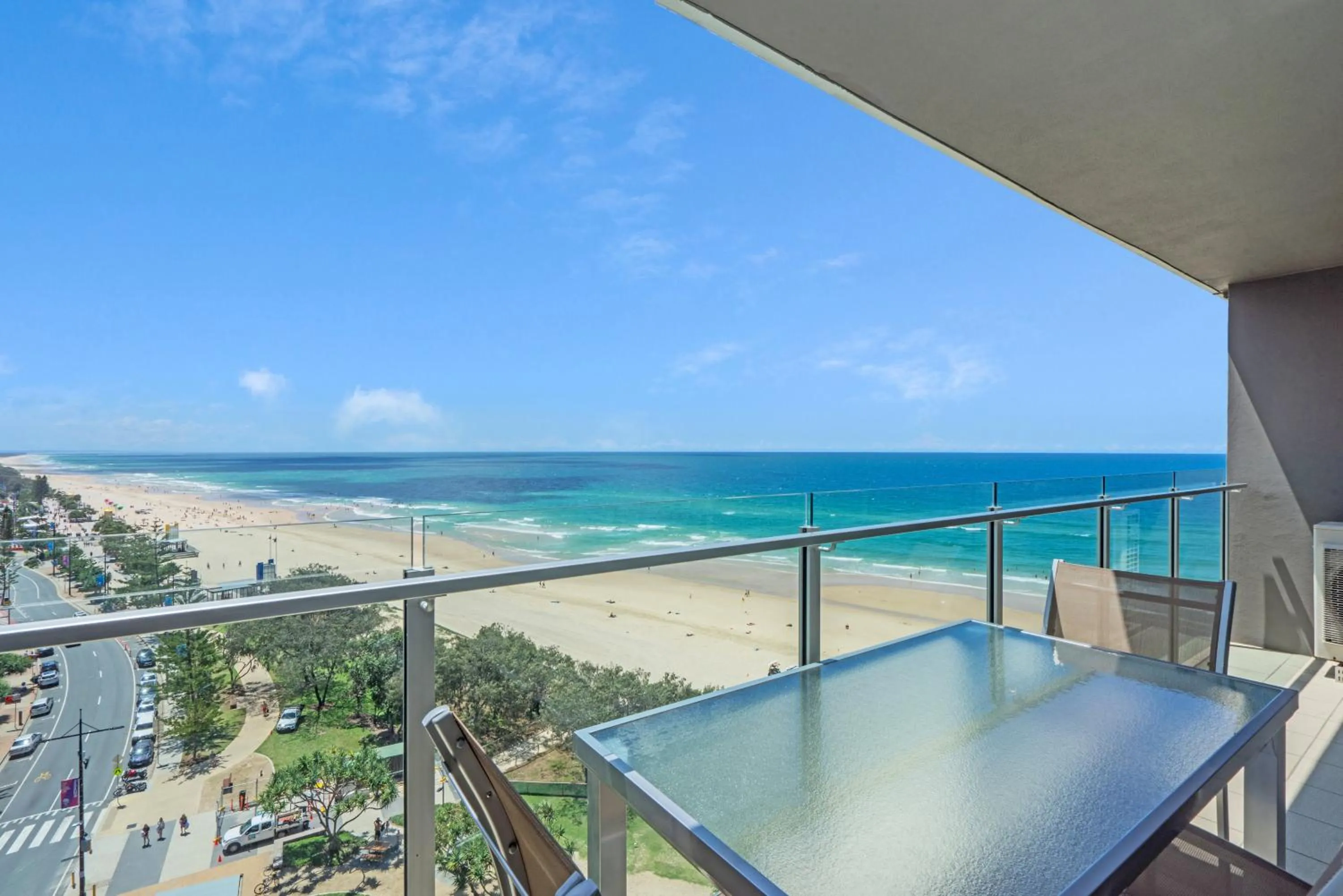 Patio in One The Esplanade Apartments on Surfers Paradise