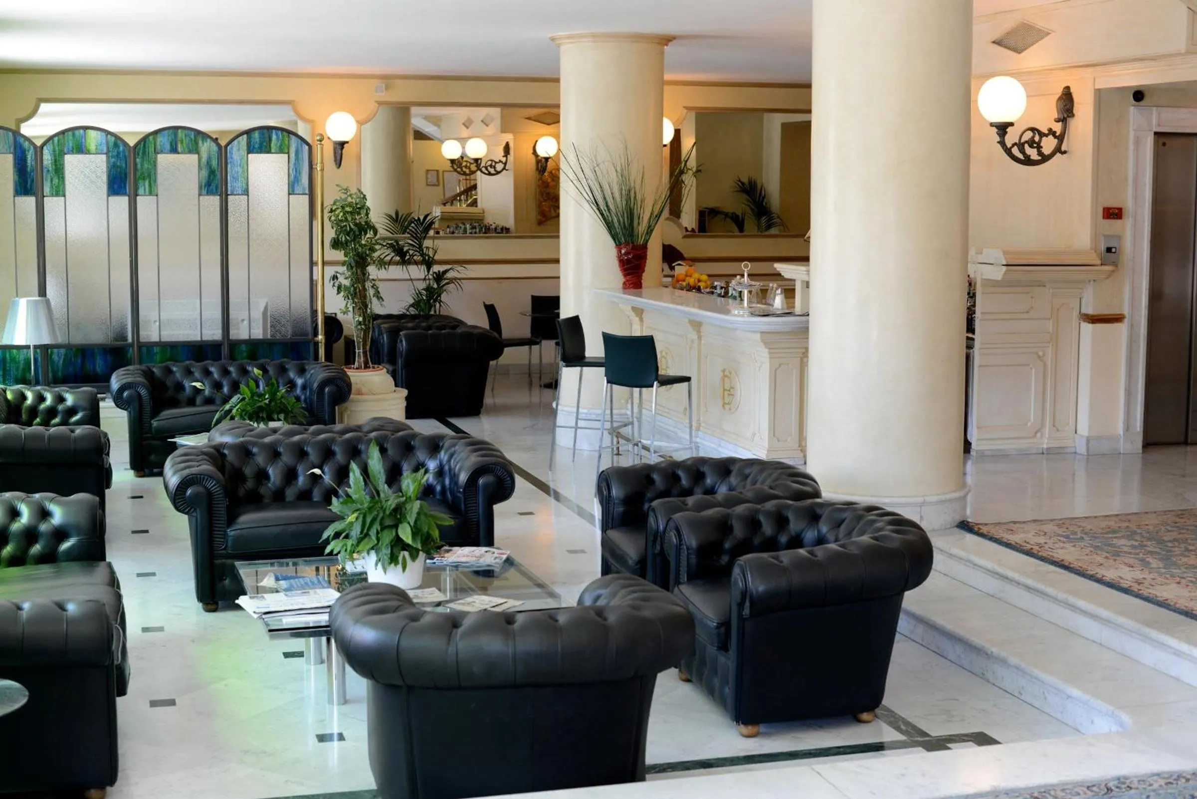 Lobby or reception in Hotel Goya