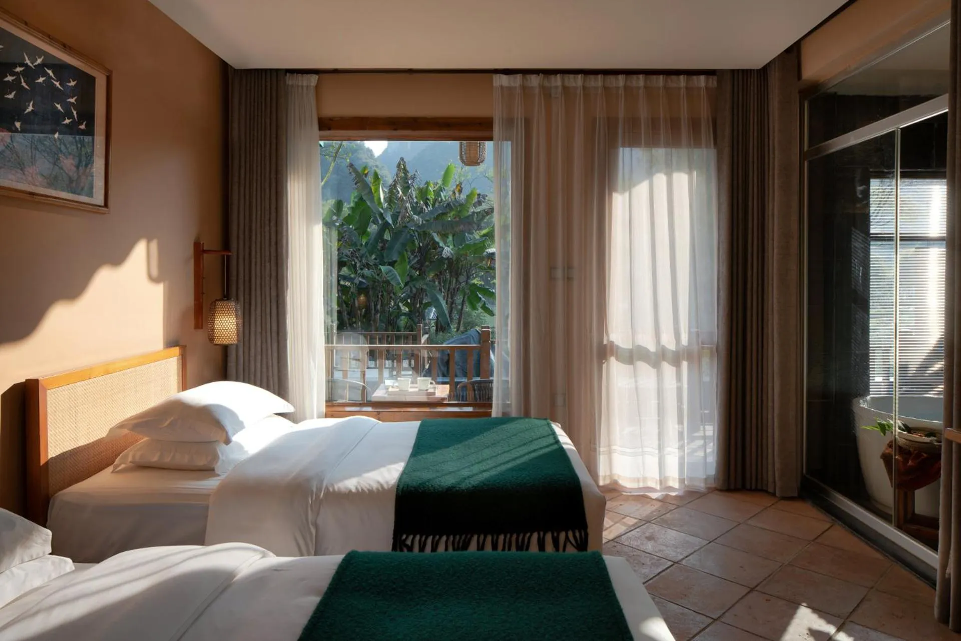 Balcony/Terrace, Bed in Moondance Boutique Resort