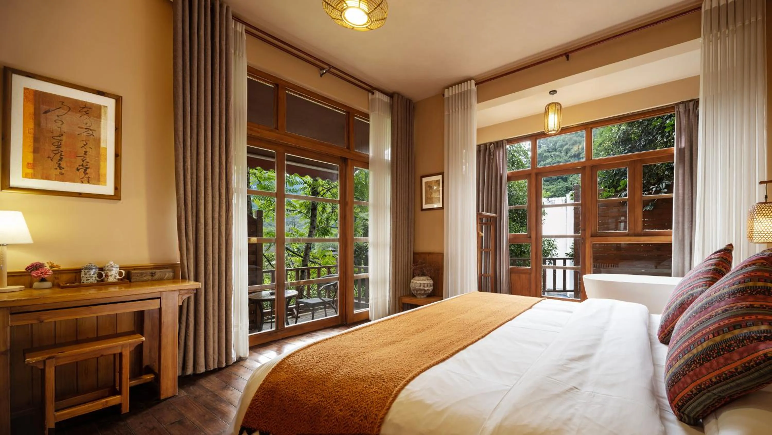 Decorative detail, Bed in Moondance Boutique Resort