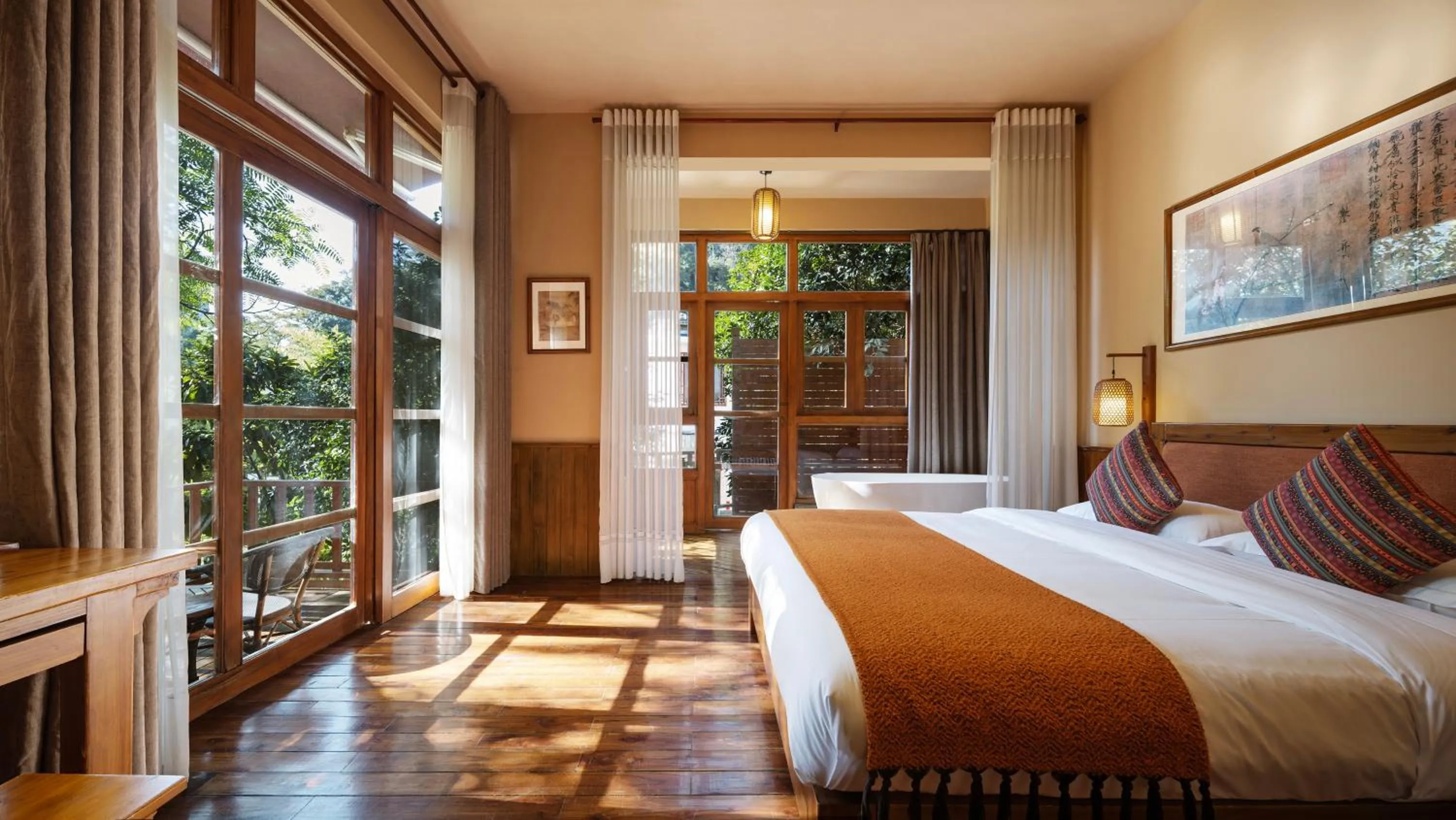 Balcony/Terrace, Bed in Moondance Boutique Resort