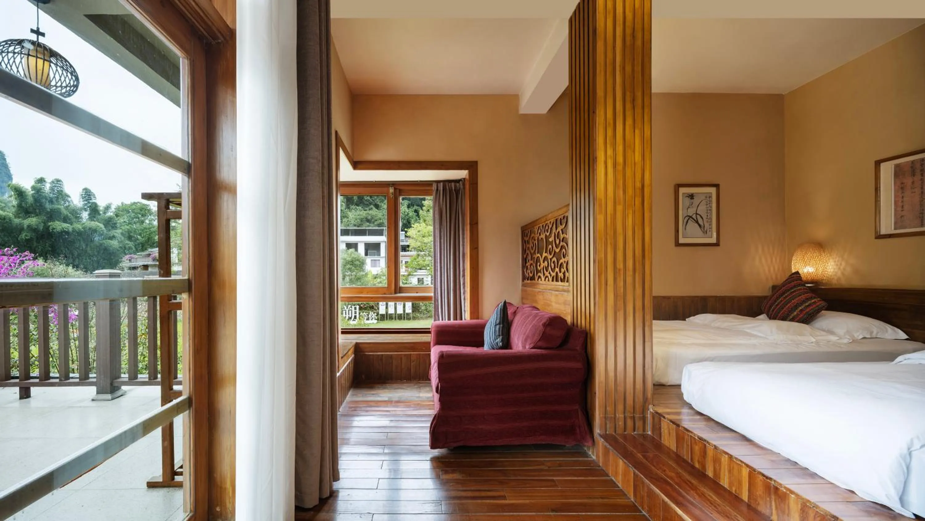 View (from property/room), Bed in Moondance Boutique Resort