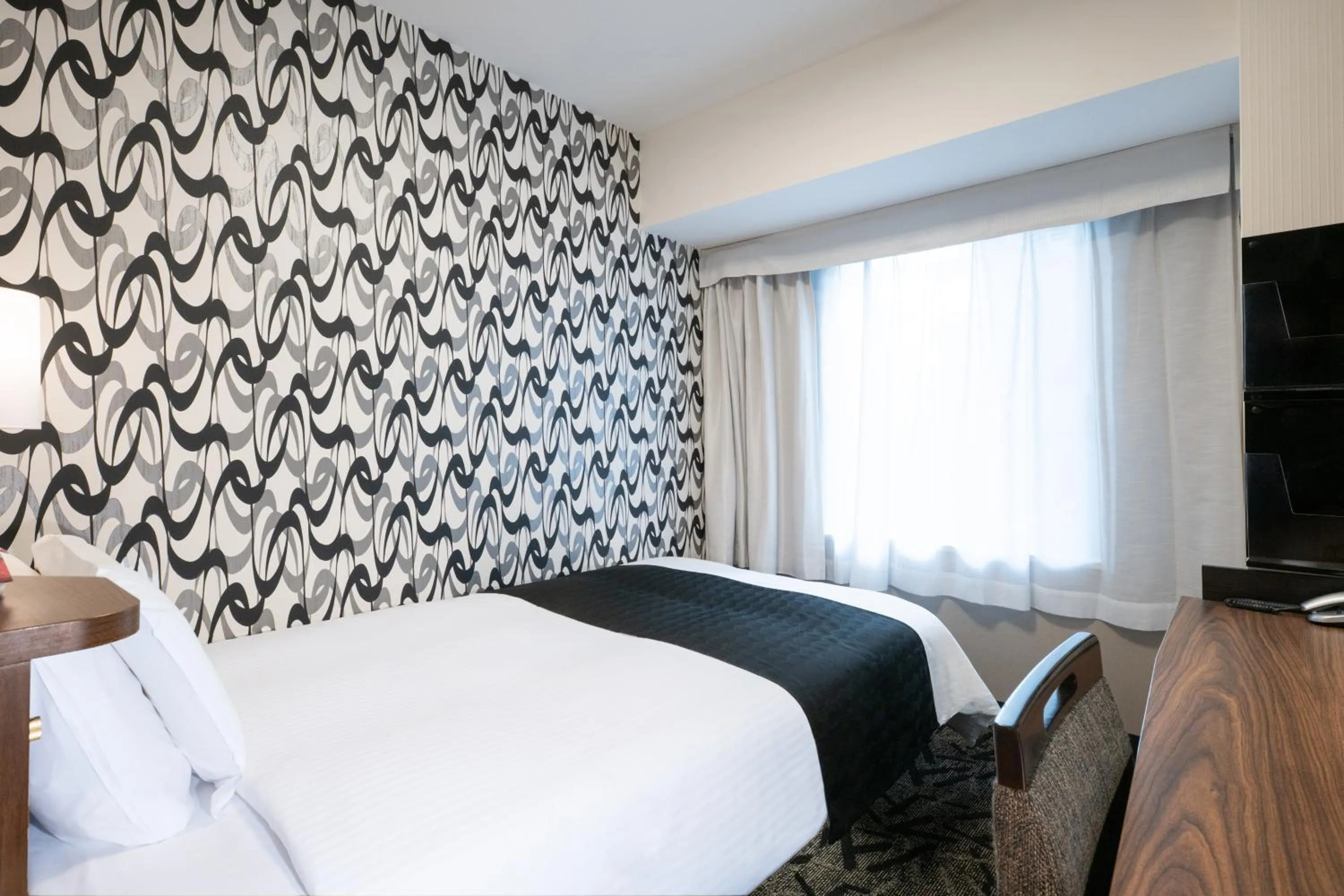 Bed in APA Hotel Nihonbashi Hamacho Ekiminami