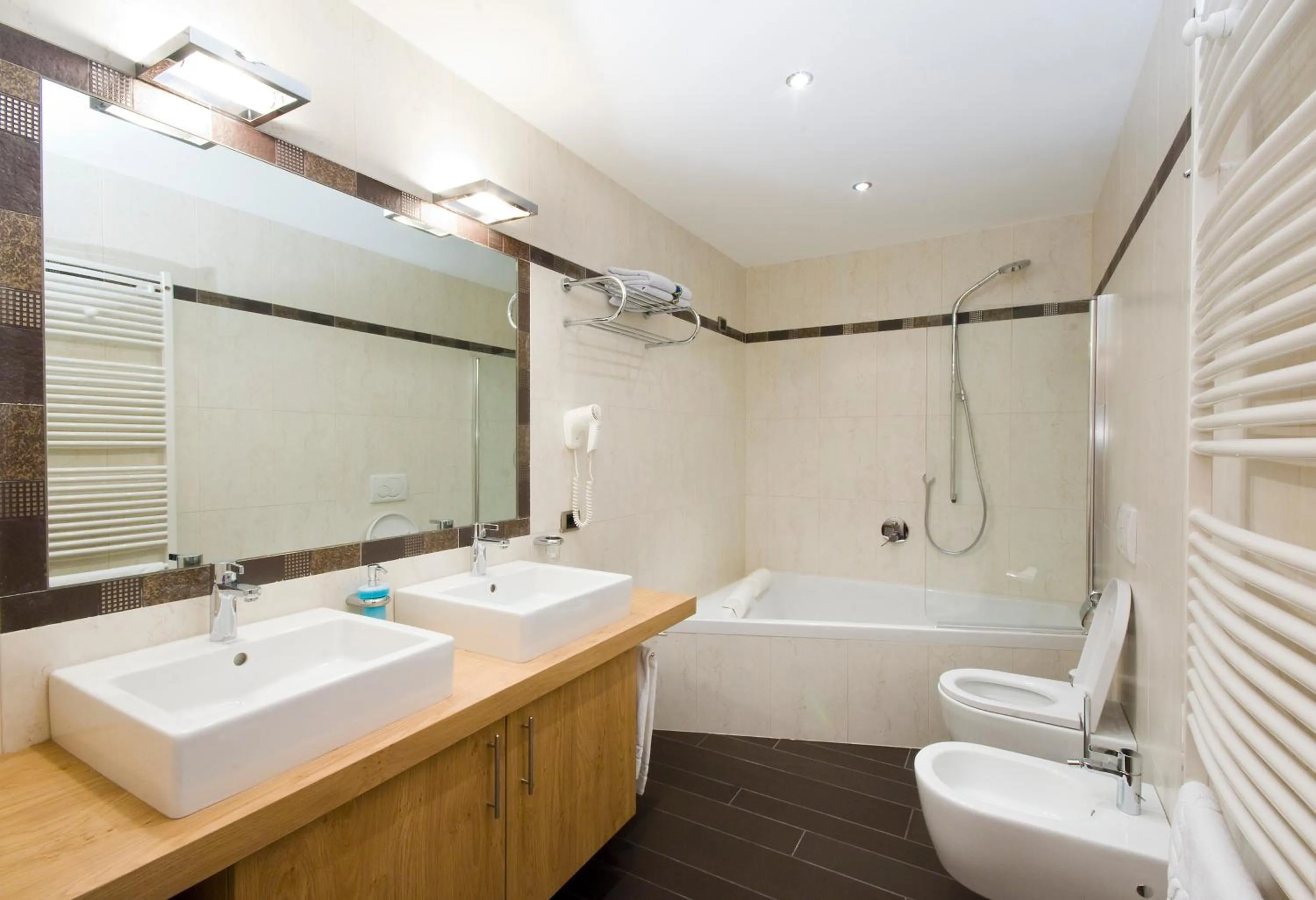 Bathroom in Kristiania Small Dolomites Hotel