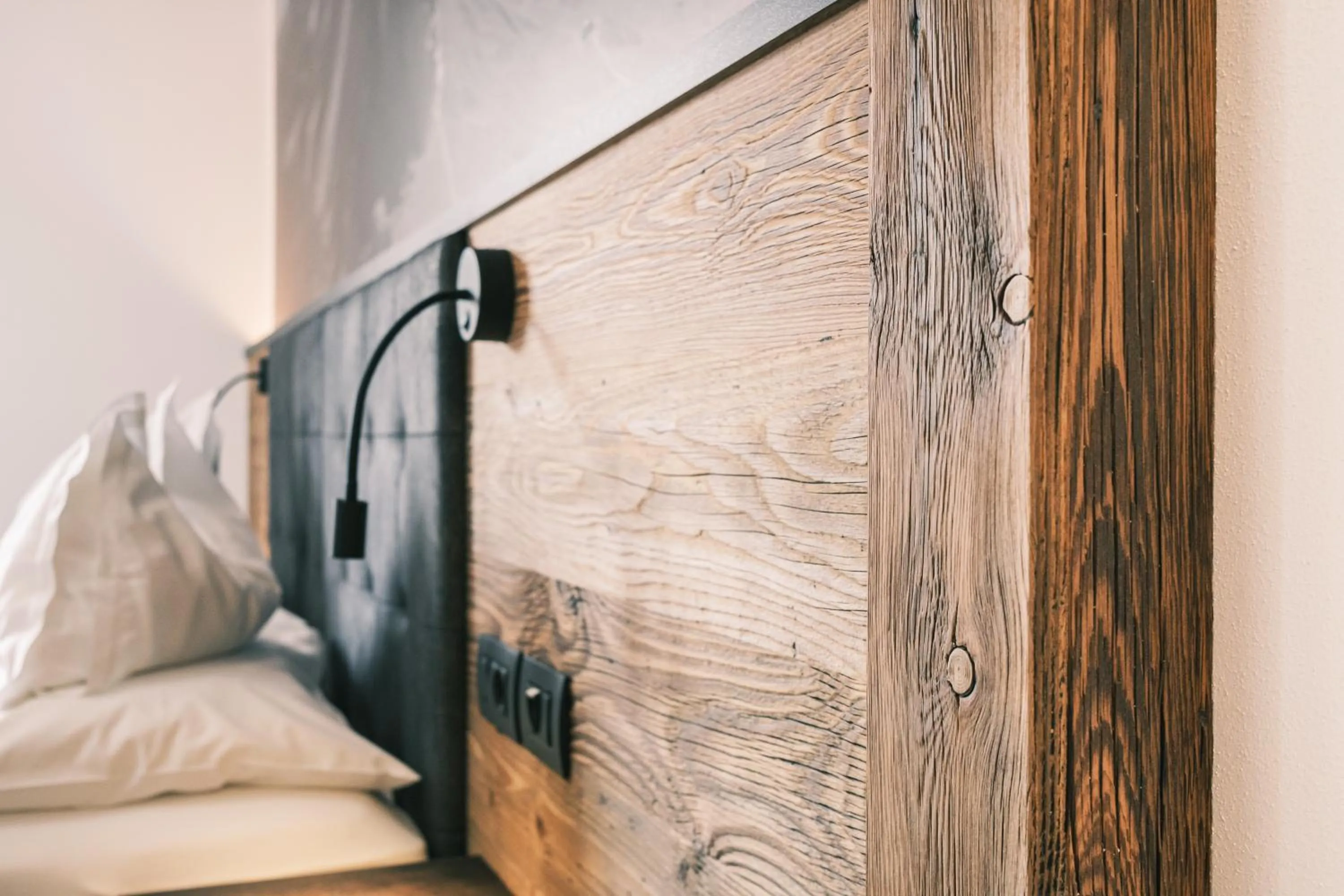 Decorative detail, Bed in Kristiania Small Dolomites Hotel